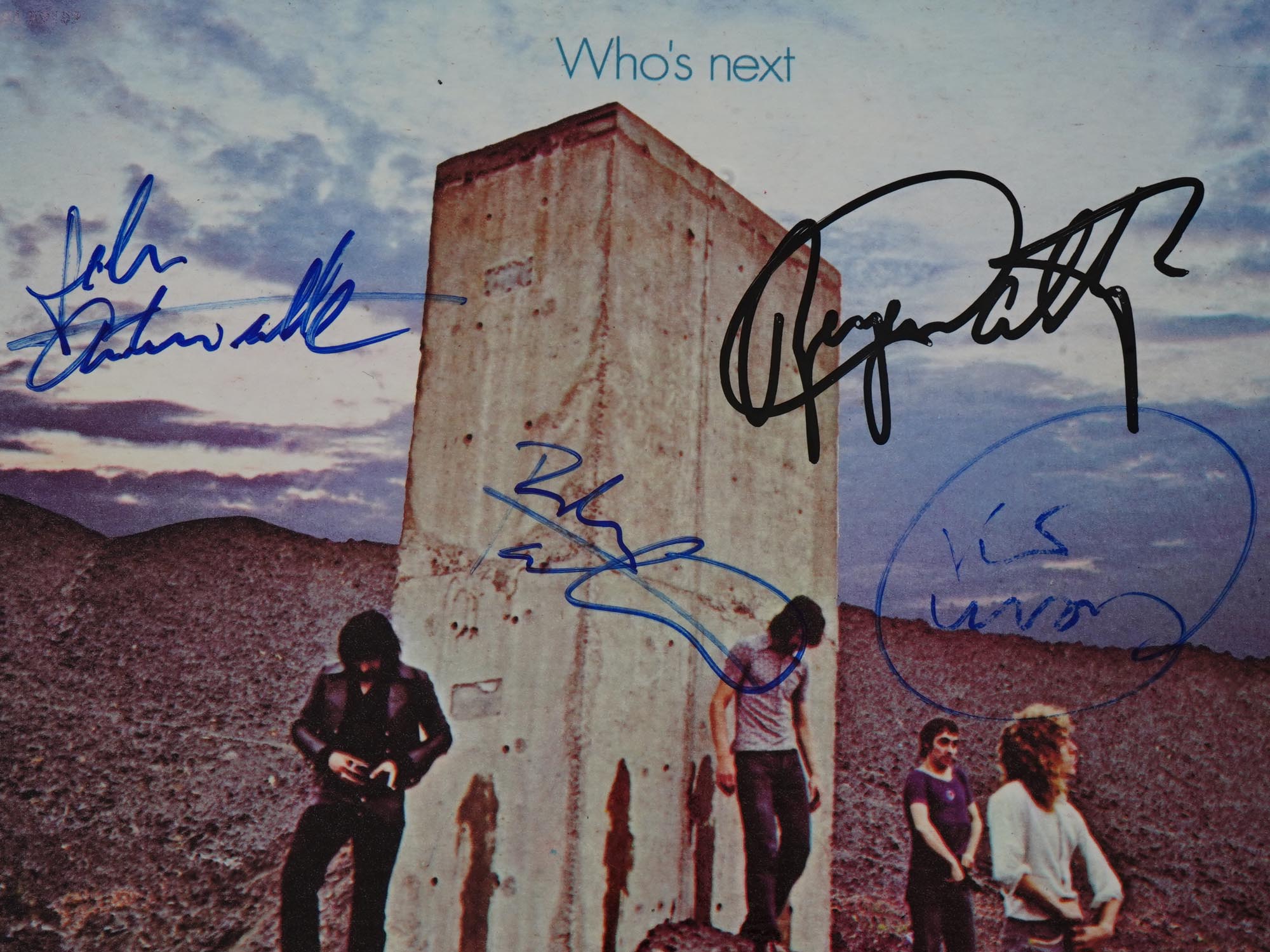 AUTOGRAPHED LP ALBUMS AC/DC BLACK SABBATH THE WHO PIC-6