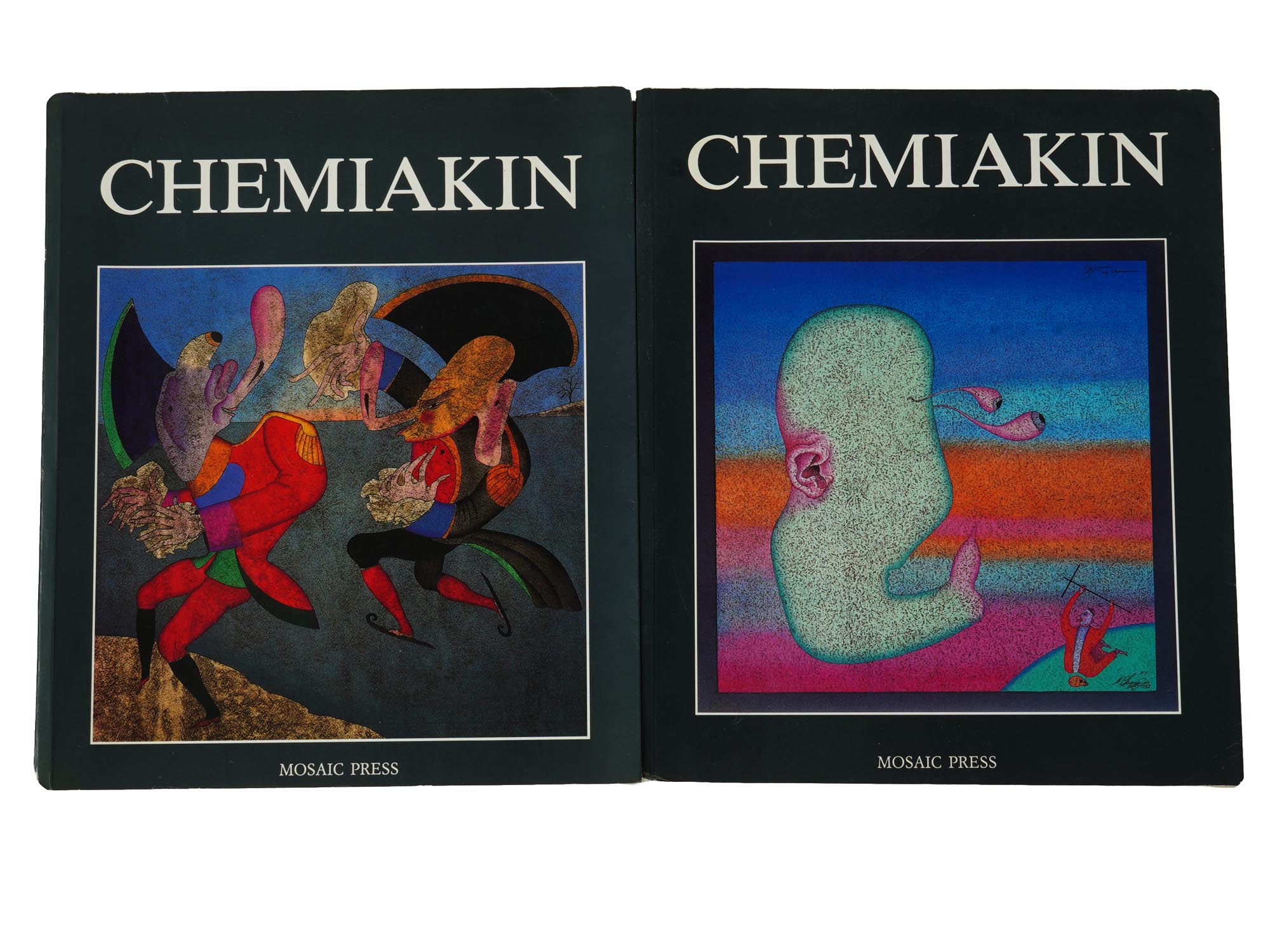 TWO VOLUME ILLUSTRATED BOOK MIHAIL CHEMIAKIN 1986 PIC-0