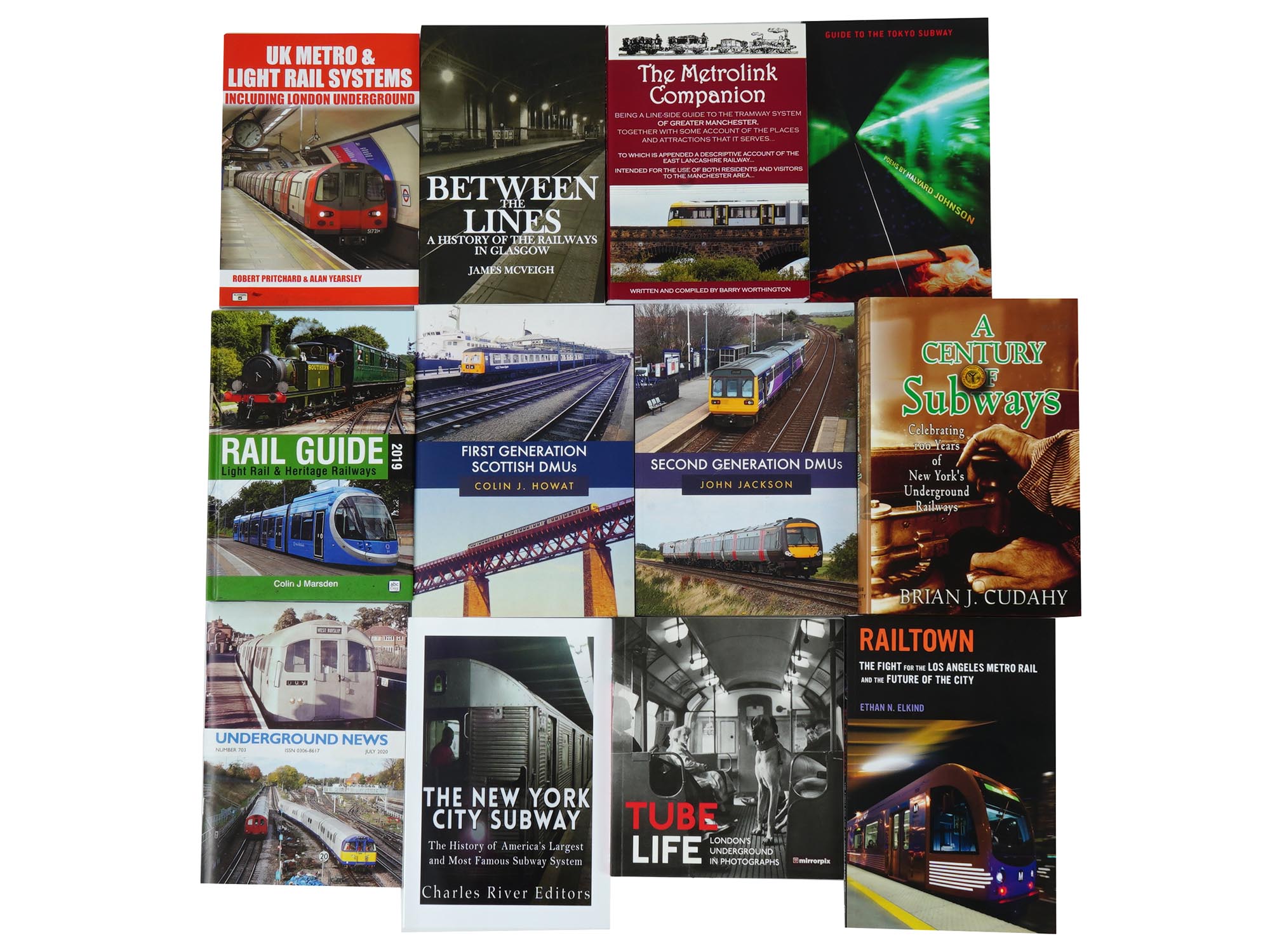 LOT AMERICAN ENGLISH RAILWAY METRO TRANSPORT BOOKS PIC-0