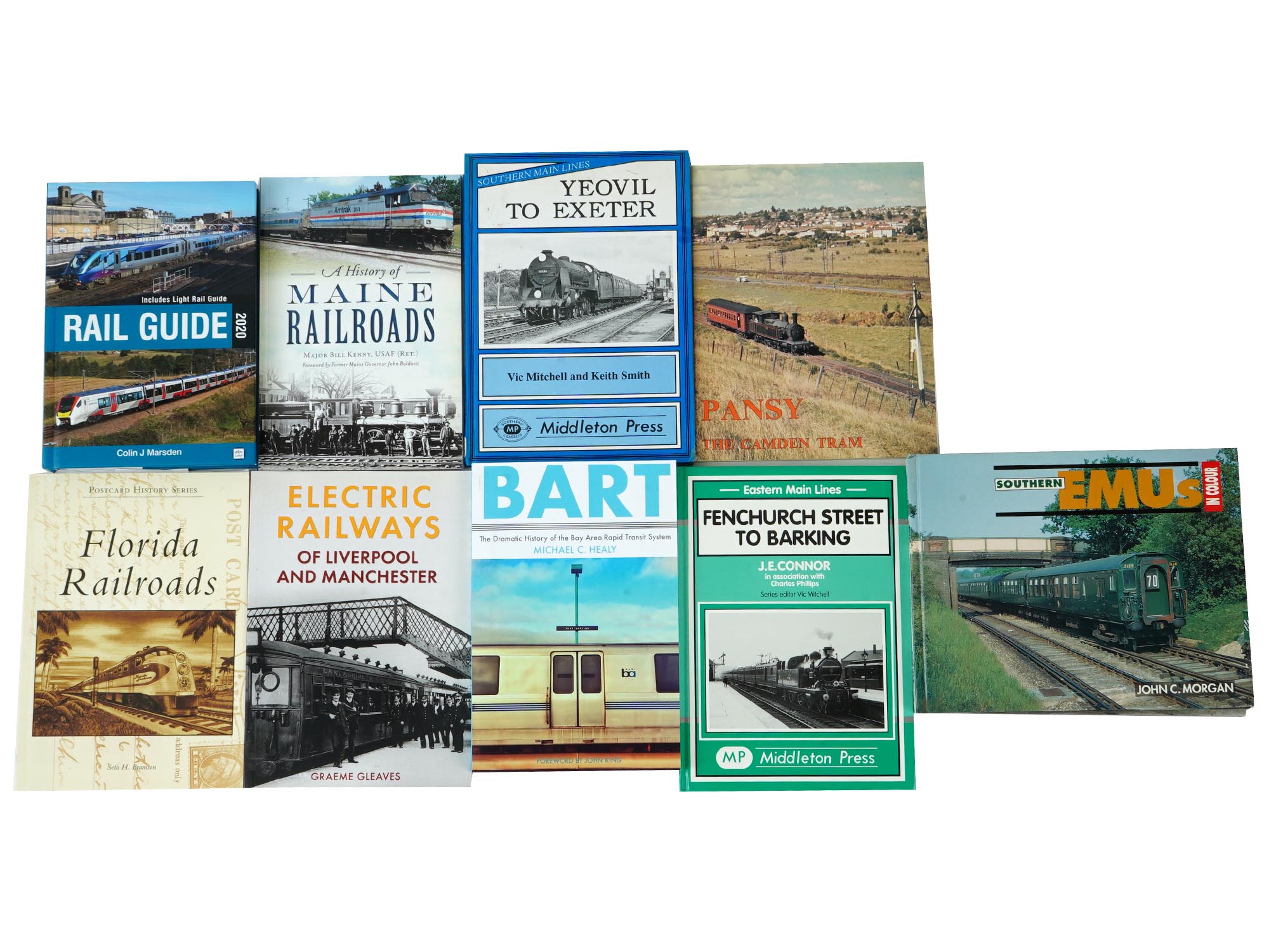 LOT AMERICAN ENGLISH RAILWAY TRANSPORT BOOKS ALBUMS PIC-0