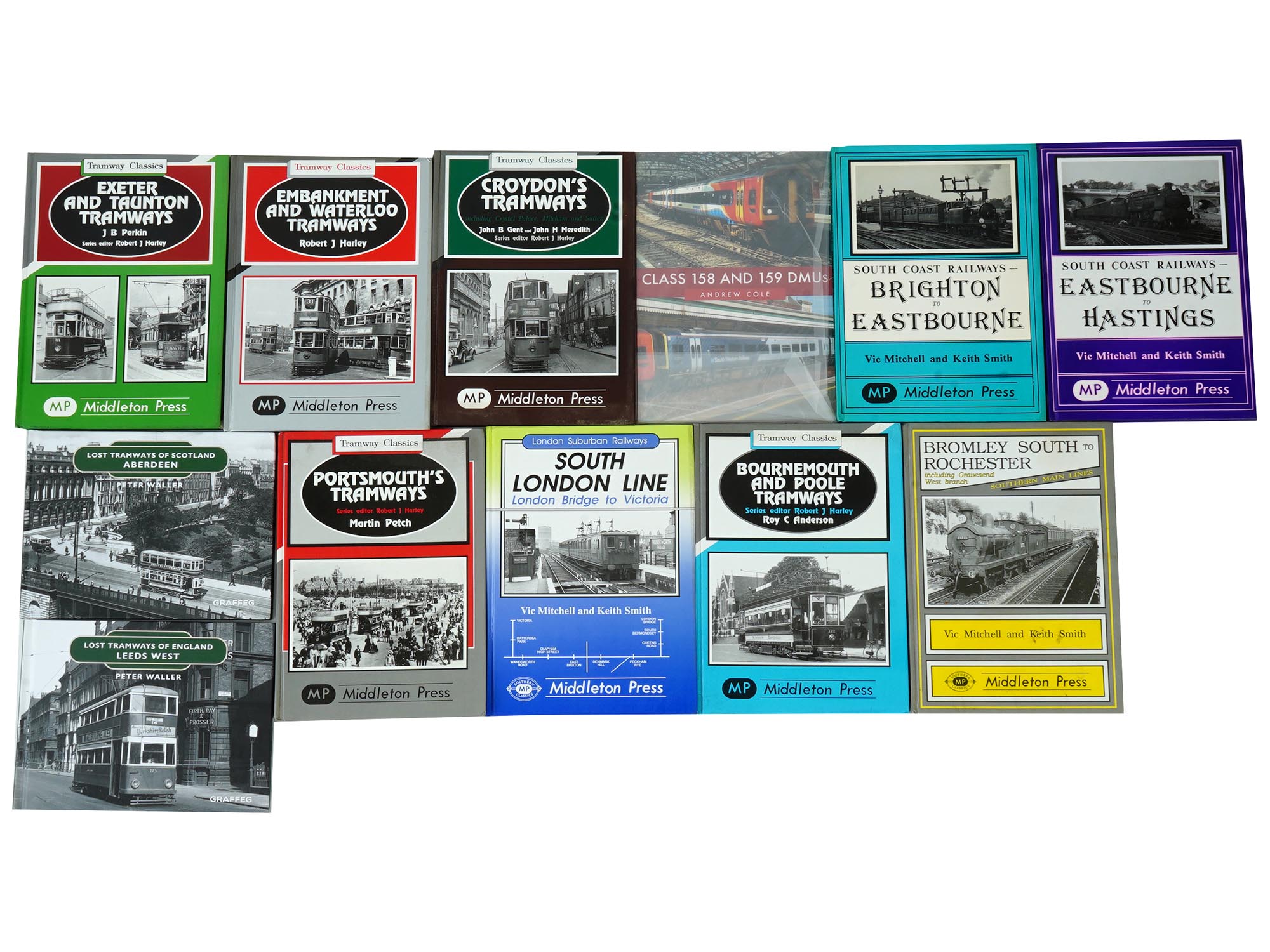 LOT ENGLISH BUSES RAILWAYS TRANSPORT BOOKS ALBUMS PIC-0