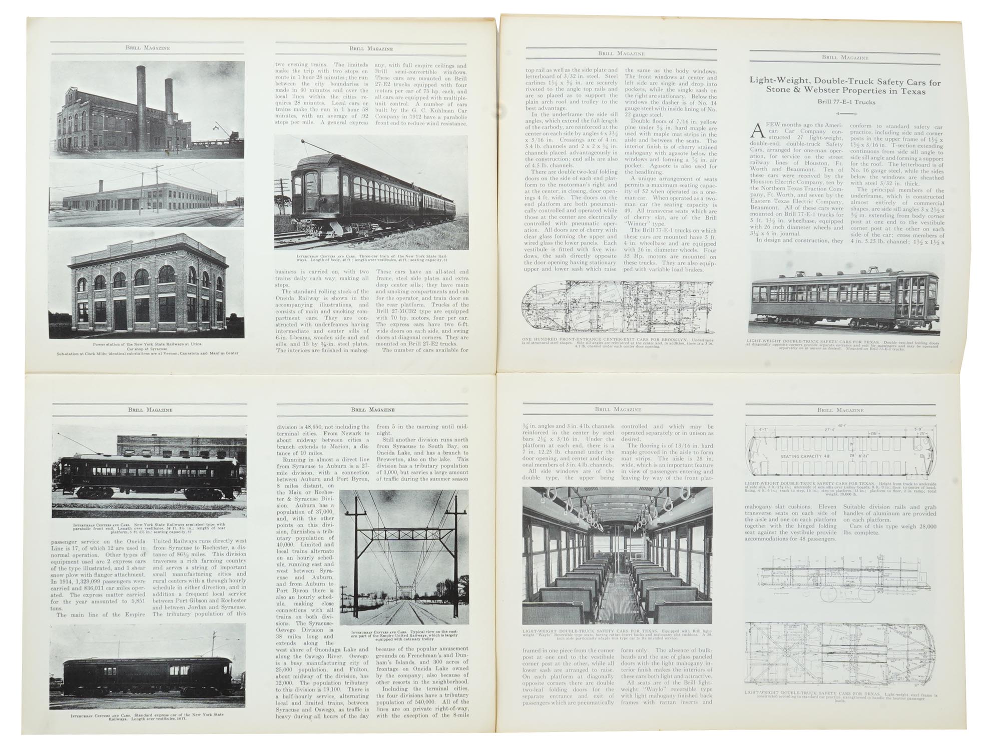 LOT OF AMERICAN RAILWAYS TROLLEYS ALBUMS MAGAZINES PIC-4