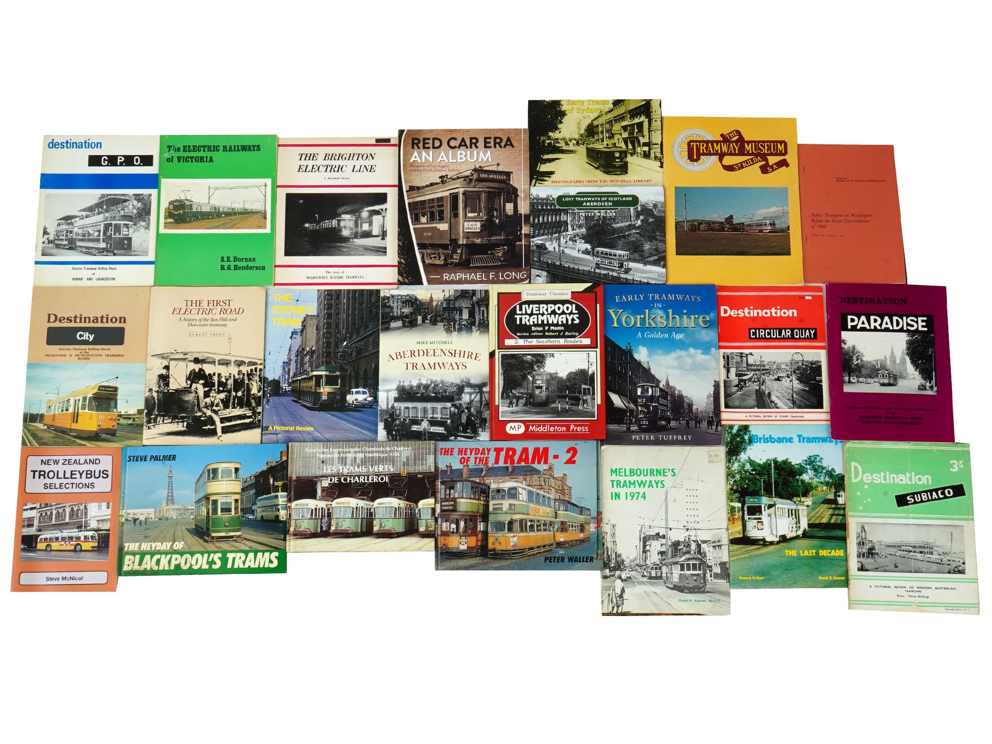 23 VINTAGE BOOKS PUBLIC URBAN TRANSPORT TRAMS PIC-0