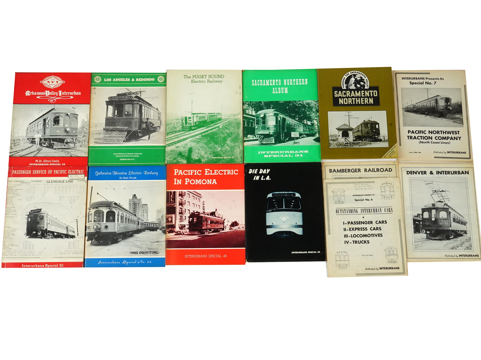 GROUP AMERICAN INTERURBANS RAILROAD TRANSPORT BOOKS PIC-0