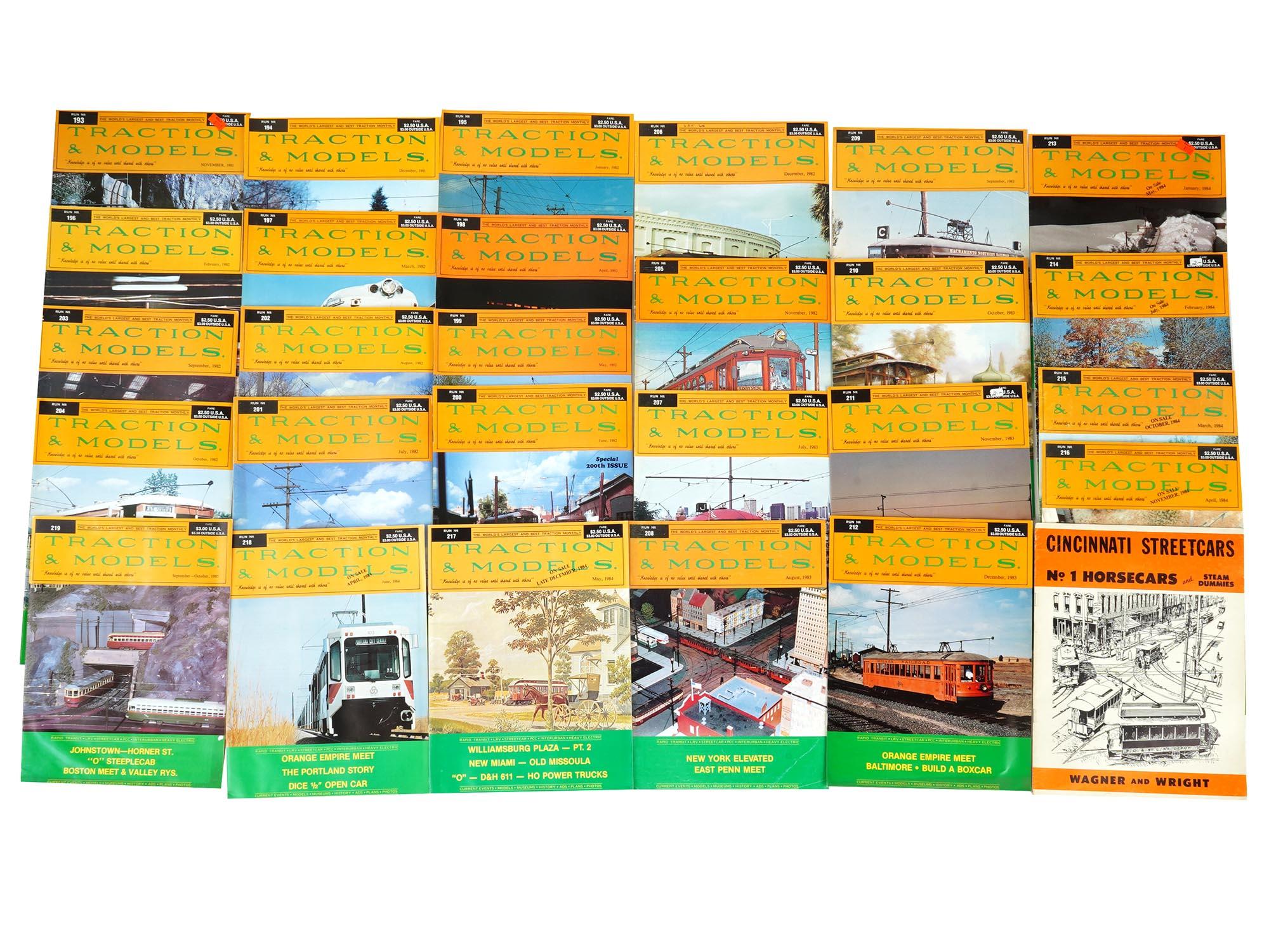 COLLECTION OF TRACTION AND MODELS MAGAZINE ISSUES PIC-0