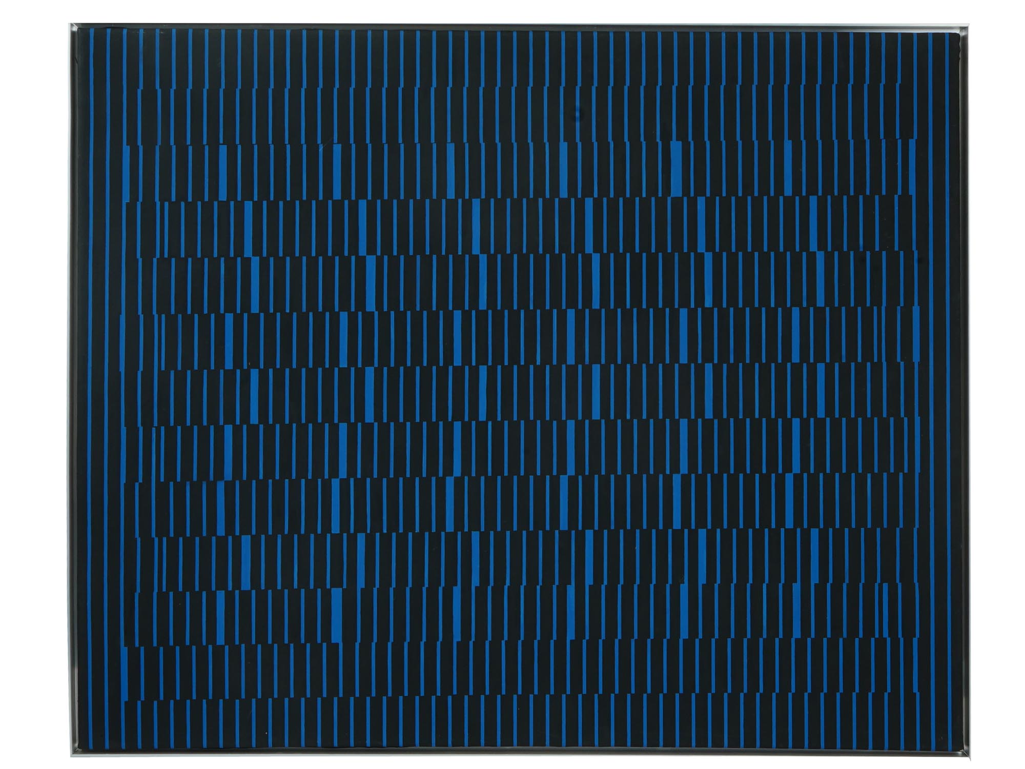 1963 ABSTRACT OP ART PAINTING BY JULIAN STANCZAK PIC-0