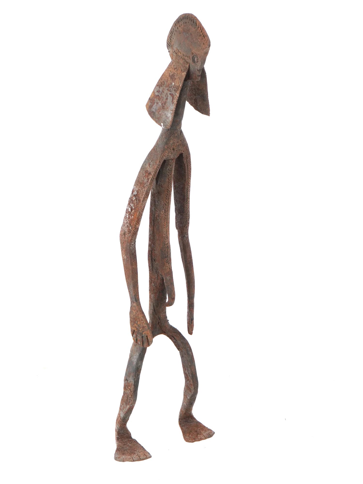 METAL MUMUYE FIGURE FROM NIGERIA WEST AFRICA PIC-0