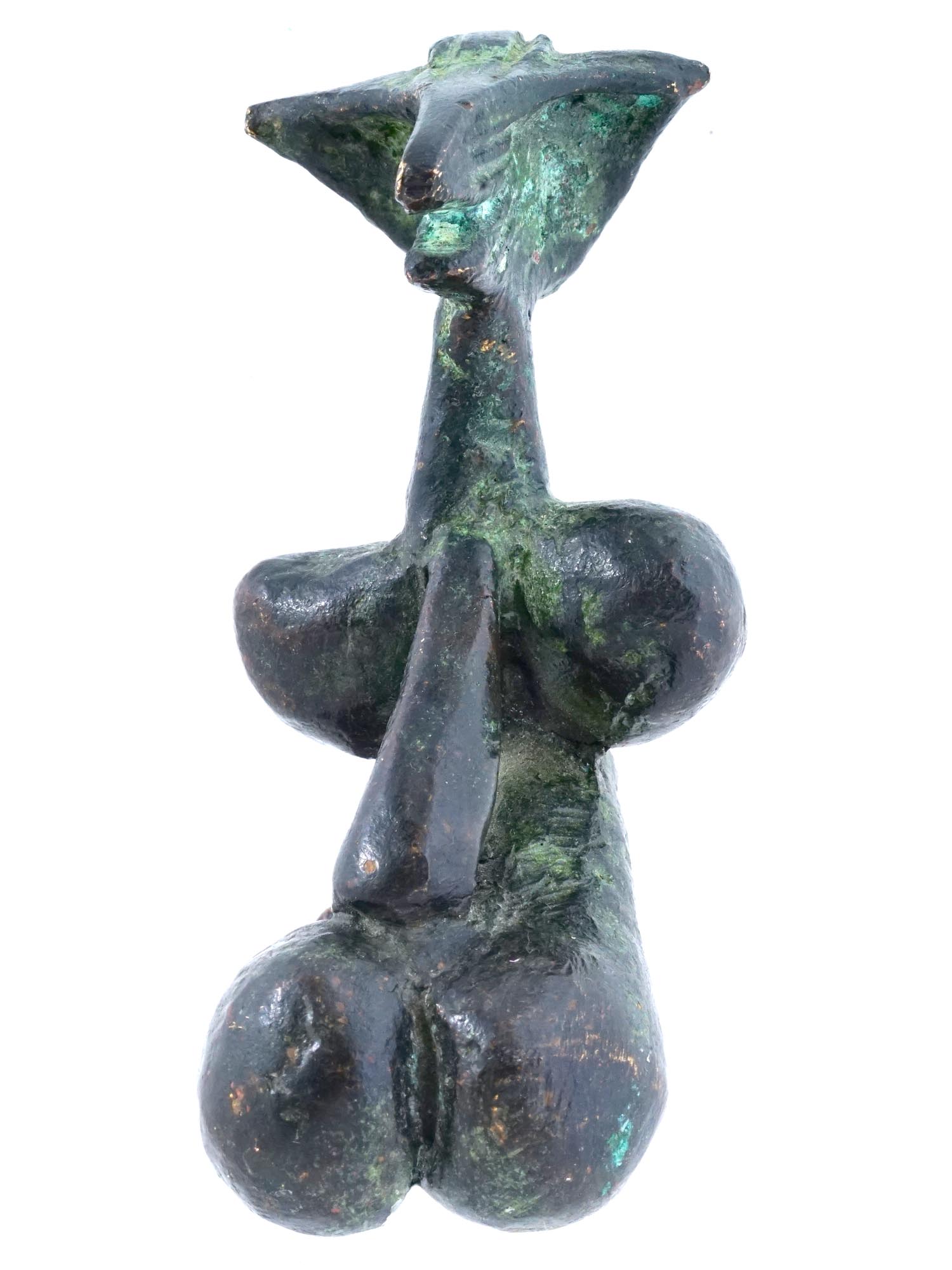 ABSTRACT FEMALE NUDE BRONZE FIGURE AFTER PABLO PICASSO PIC-3