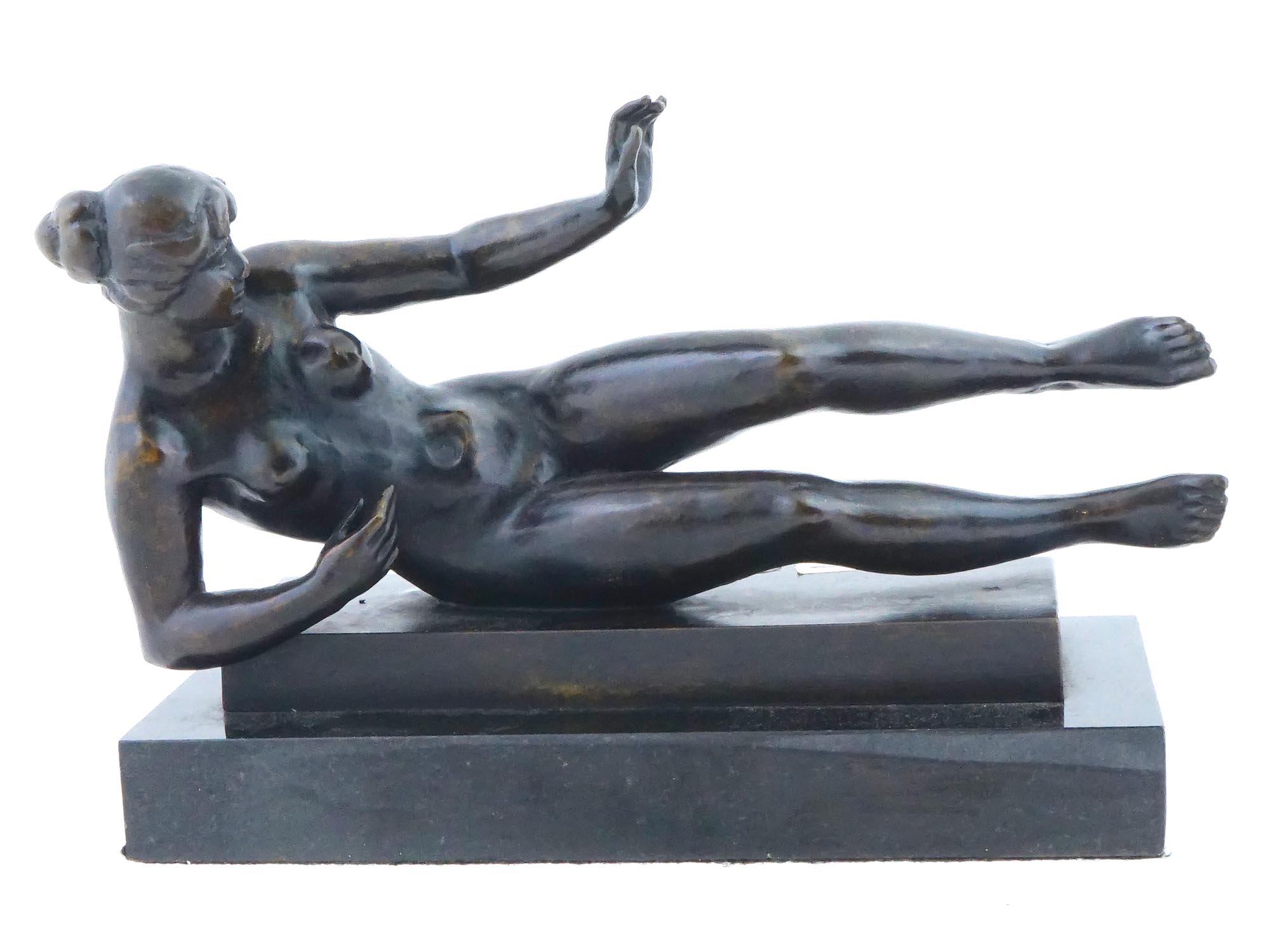 FEMALE NUDE BRONZE SCULPTURE BY ARISTIDE MAILLOL PIC-0