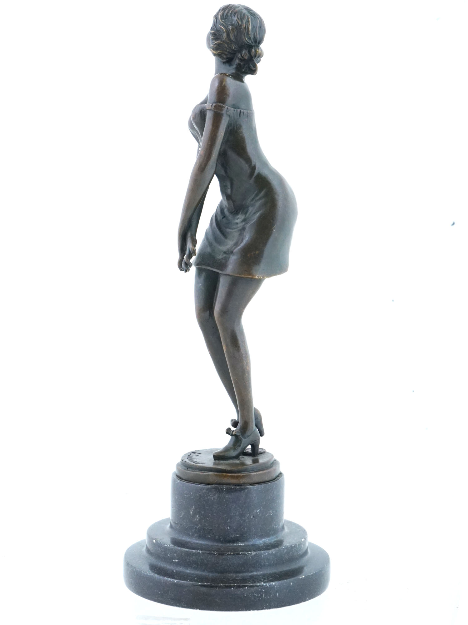 ART DECO FRENCH BRONZE DANCER FIGURE BY ARMAND GODARD PIC-4