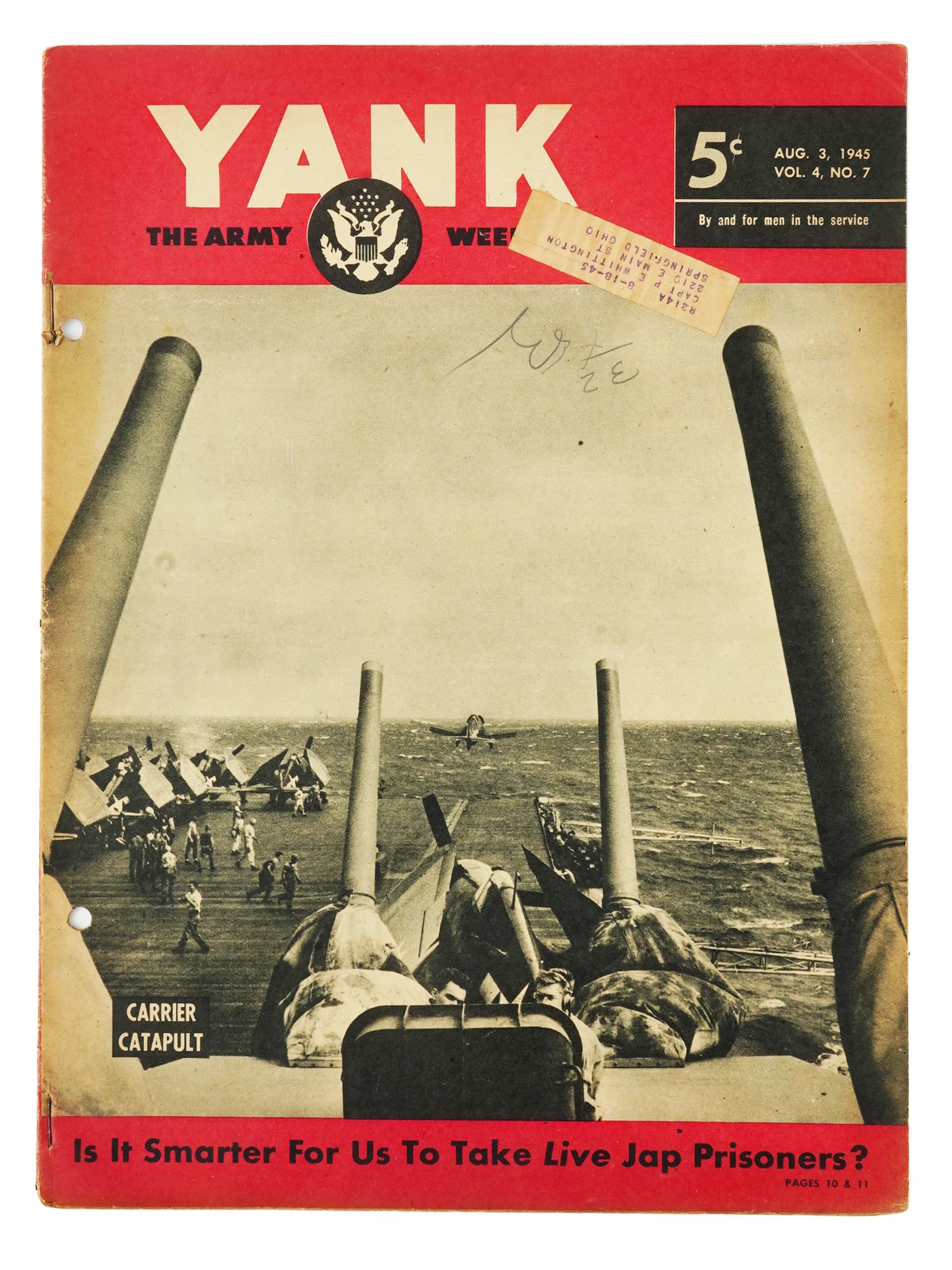 WWII AMERICAN NEWSPAPERS AND YANK MAGAZINE ISSUES PIC-4