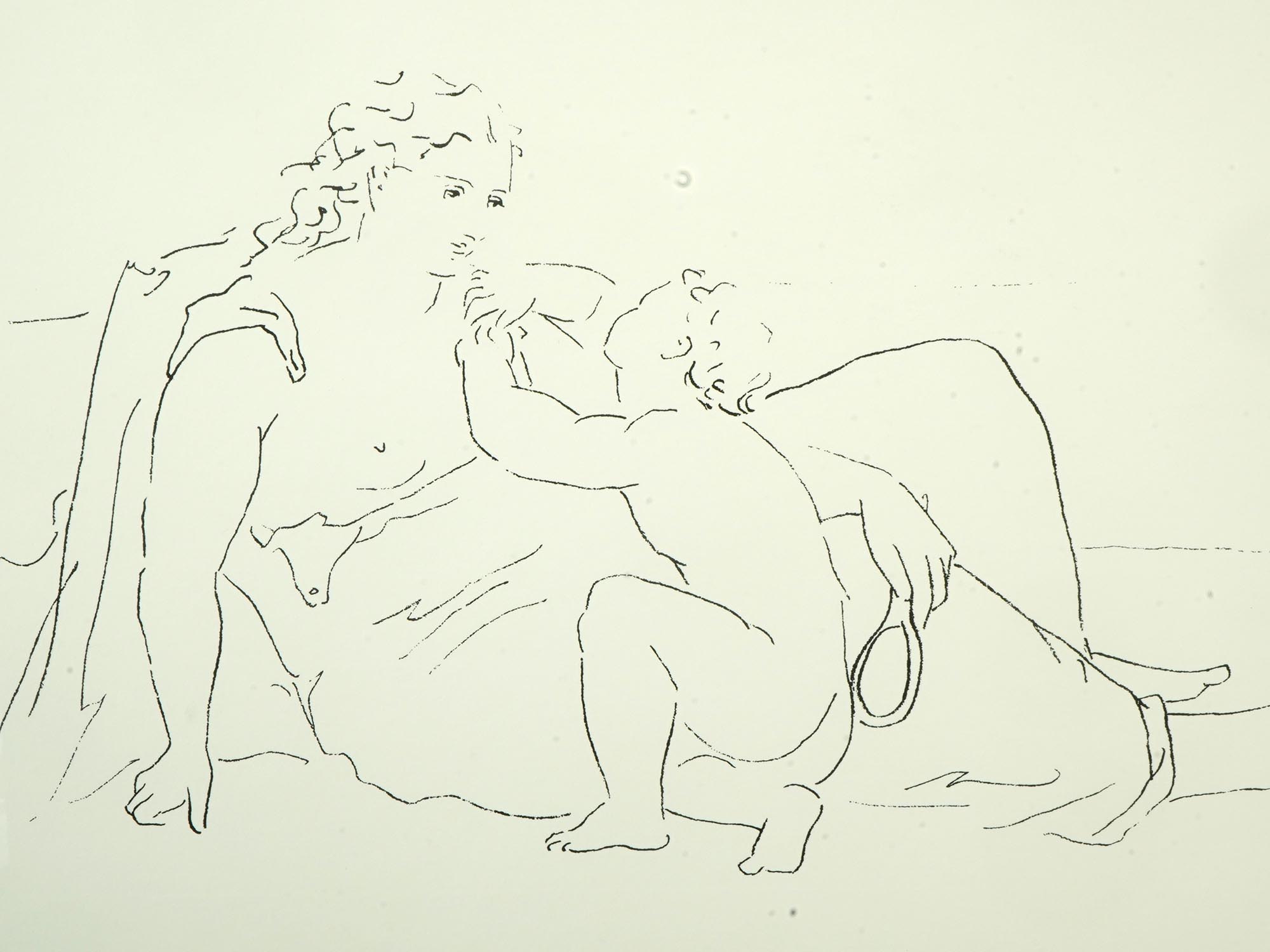 SPANISH WOMAN CHILD LITHOGRAPH AFTER PABLO PICASSO PIC-1