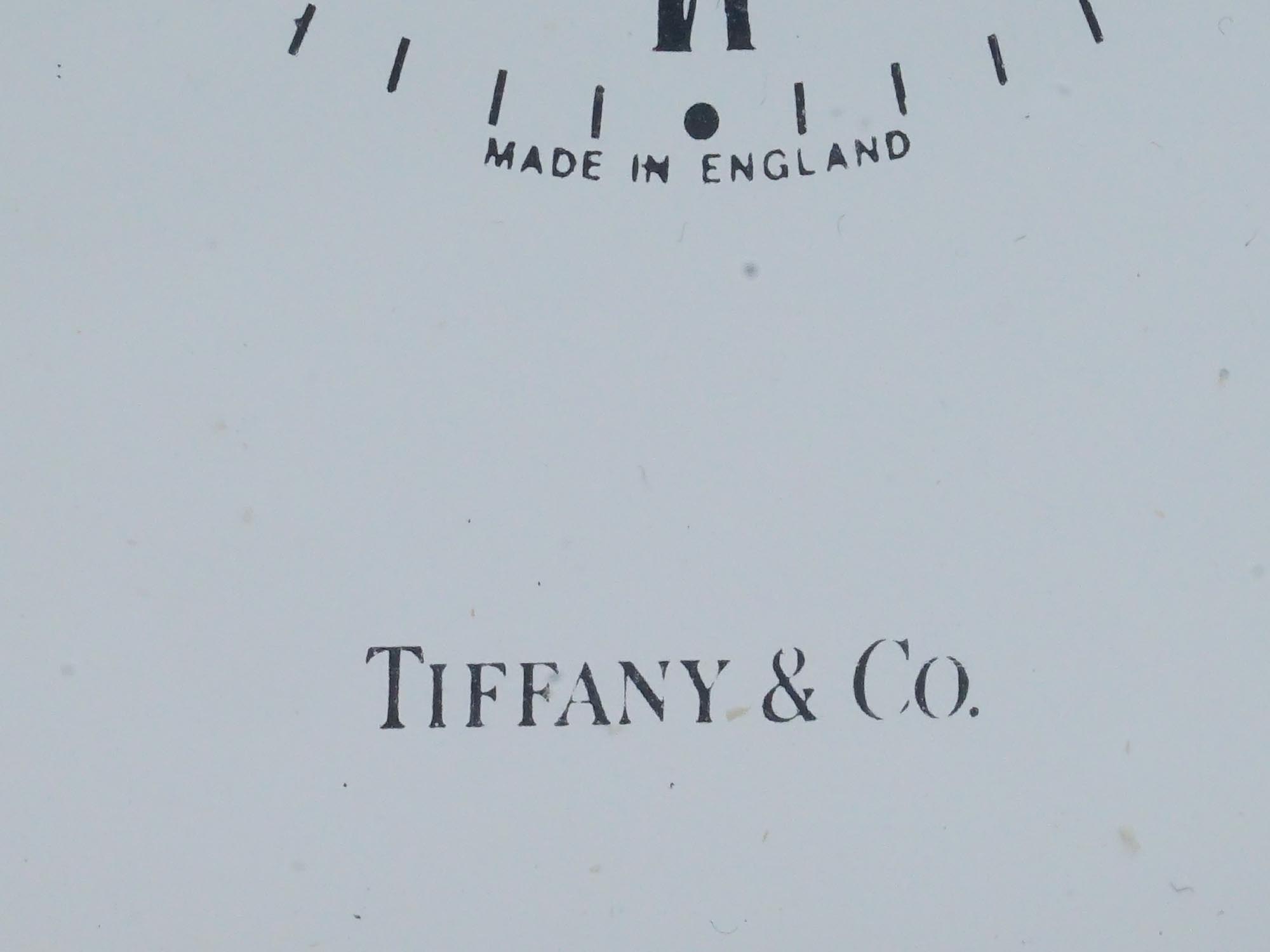 ENGLISH QUARTZ TABLE CLOCK BY TIFFANY AND CO PIC-7