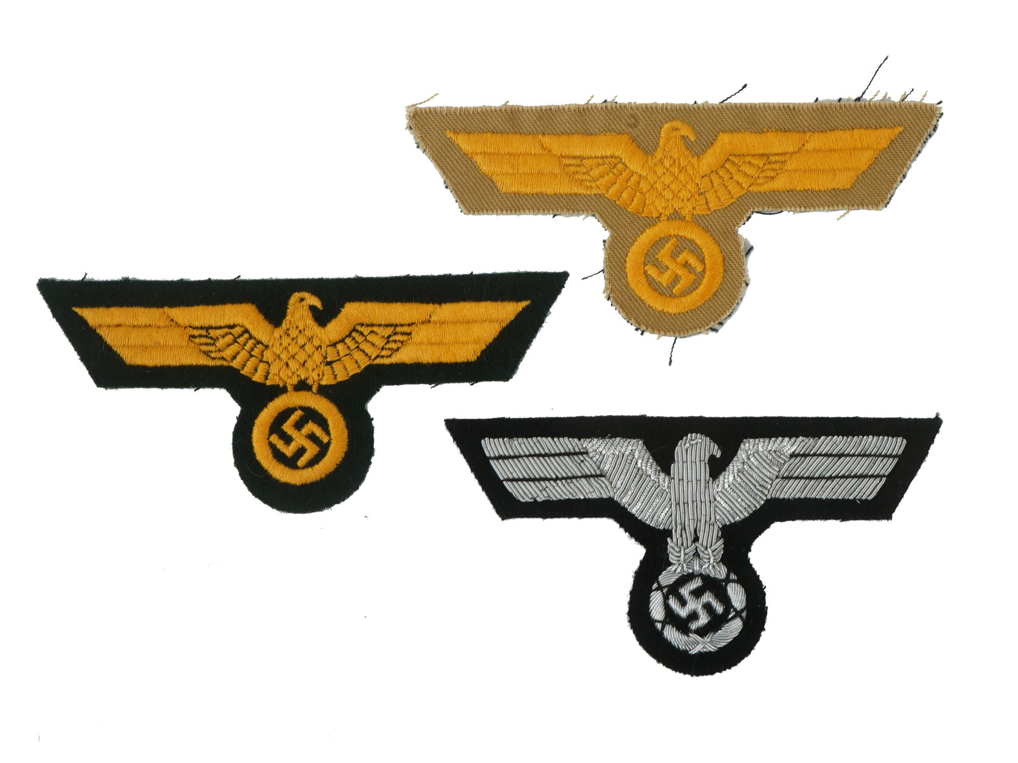 WWII NAZI GERMANY FABRIC PATCHES 15 ITEMS PIC-2