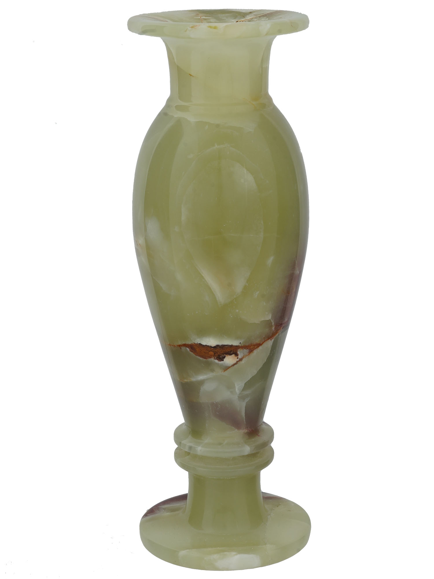 MODERN ITALIAN MANNER HAND CARVED NATURAL ONYX VASE PIC-1