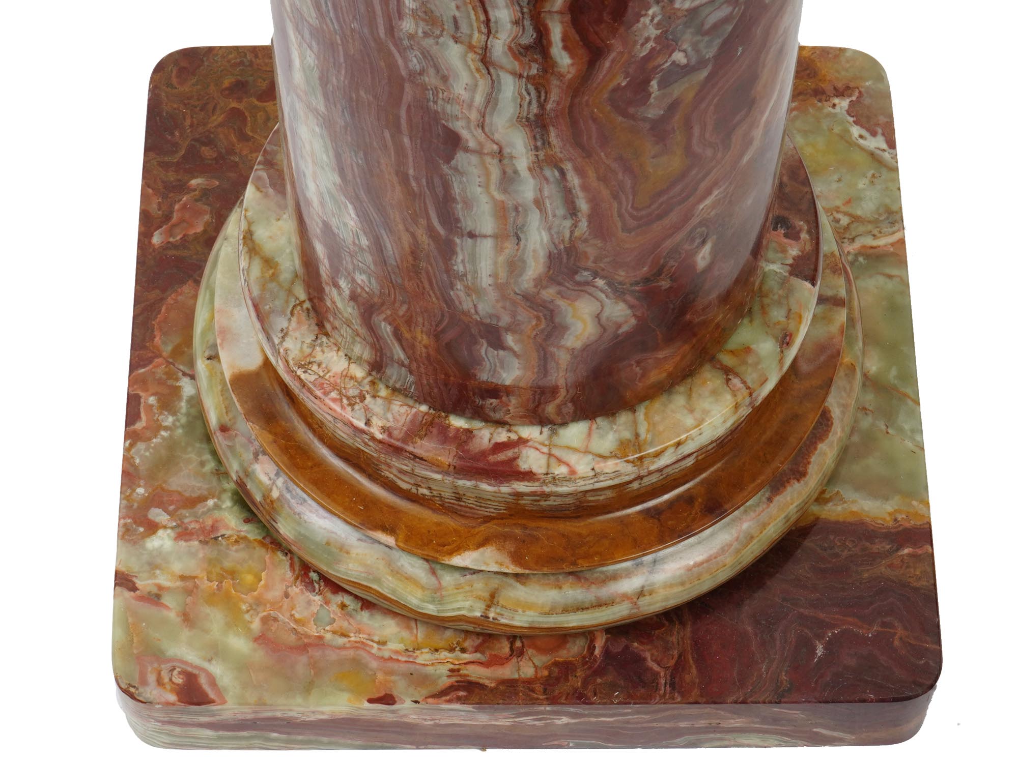 CONTINENTAL NATURAL ONYX STONE COLUMN PEDESTAL PIC-5