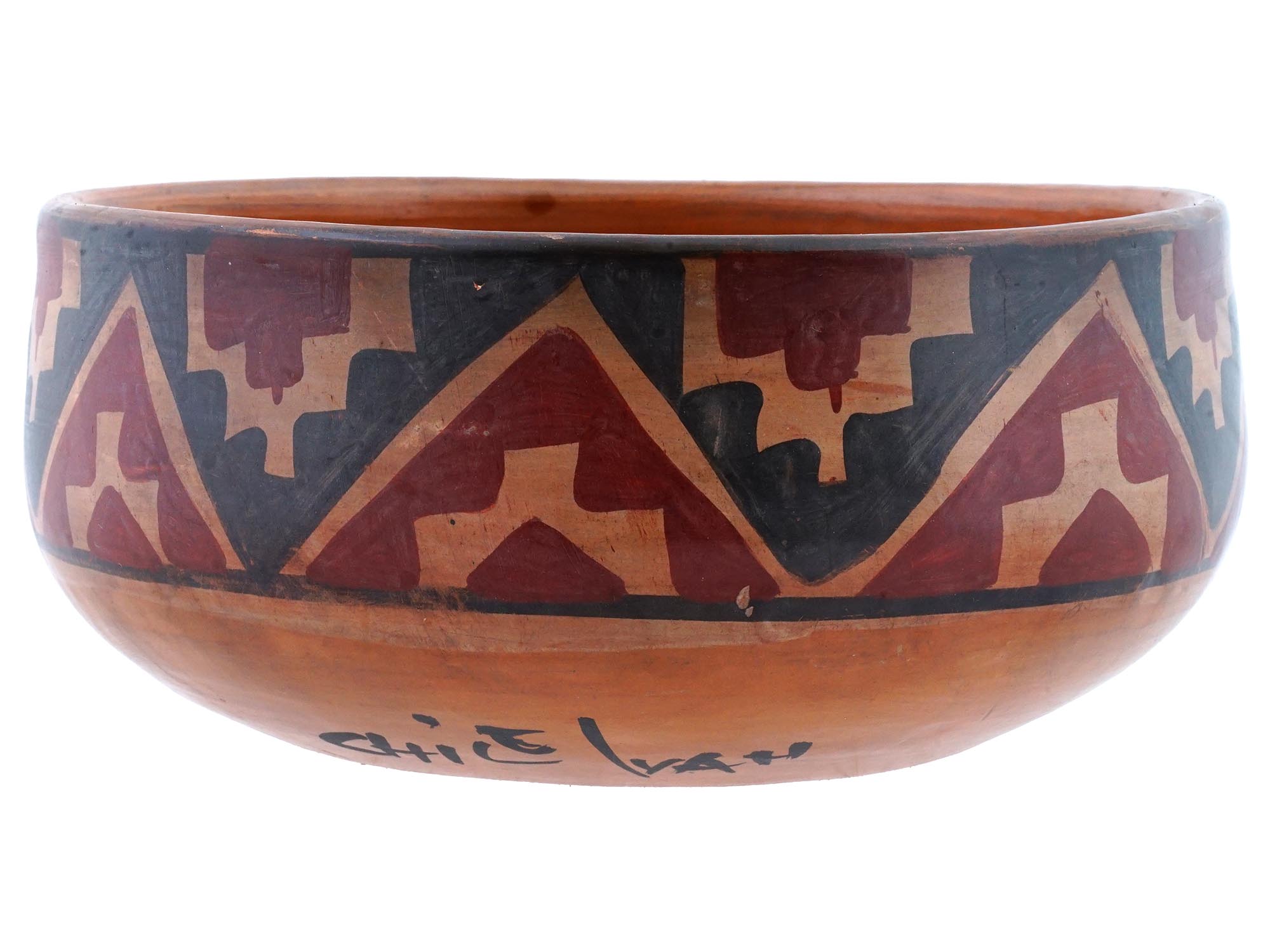 MID CENT SOUTH AMERICAN DIAGUITA STYLE CERAMIC BOWL PIC-0