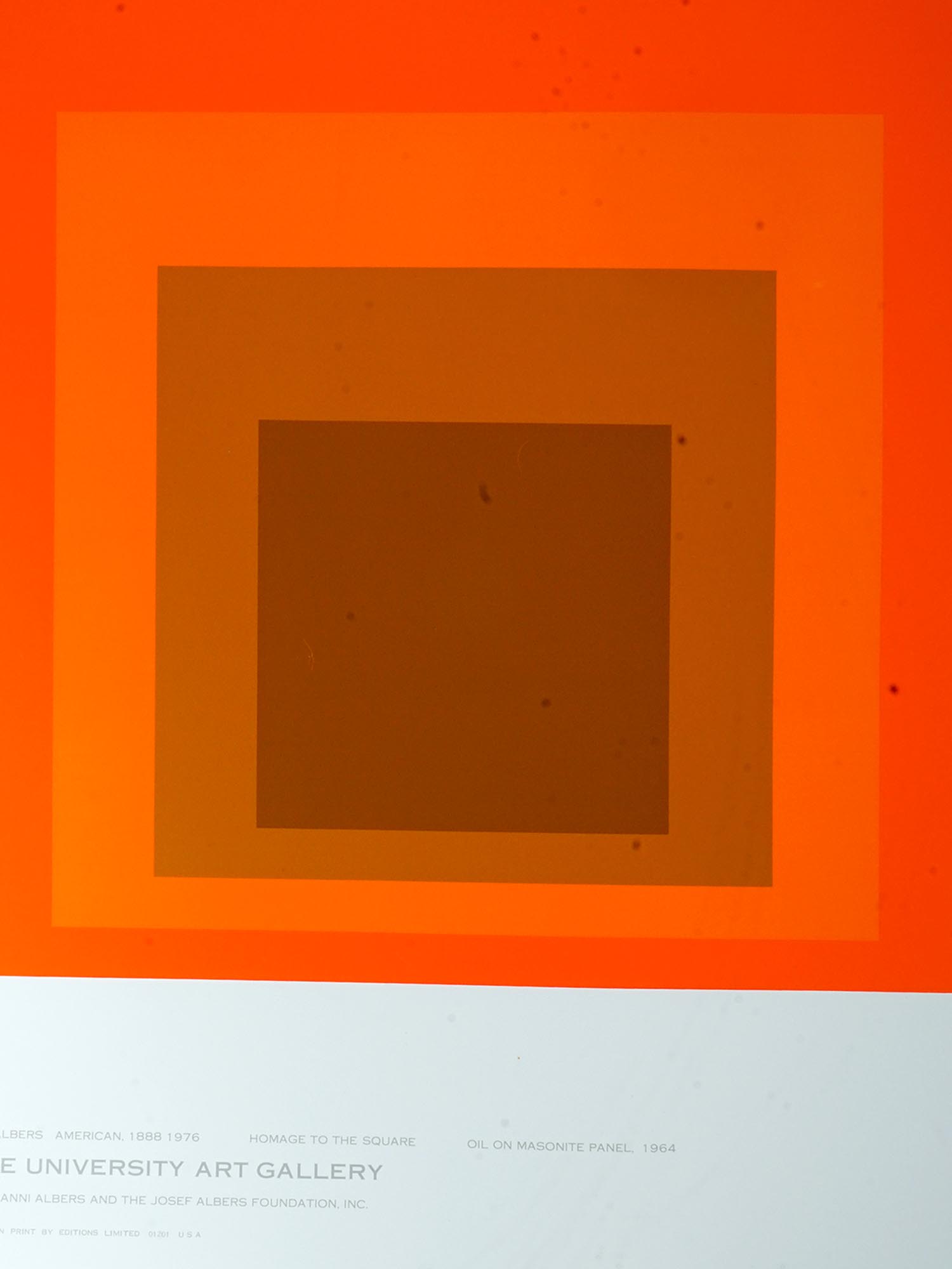 JOSEF ALBERS GEOMETRIC OP ART AMERICAN SILK SCREEN PIC-1