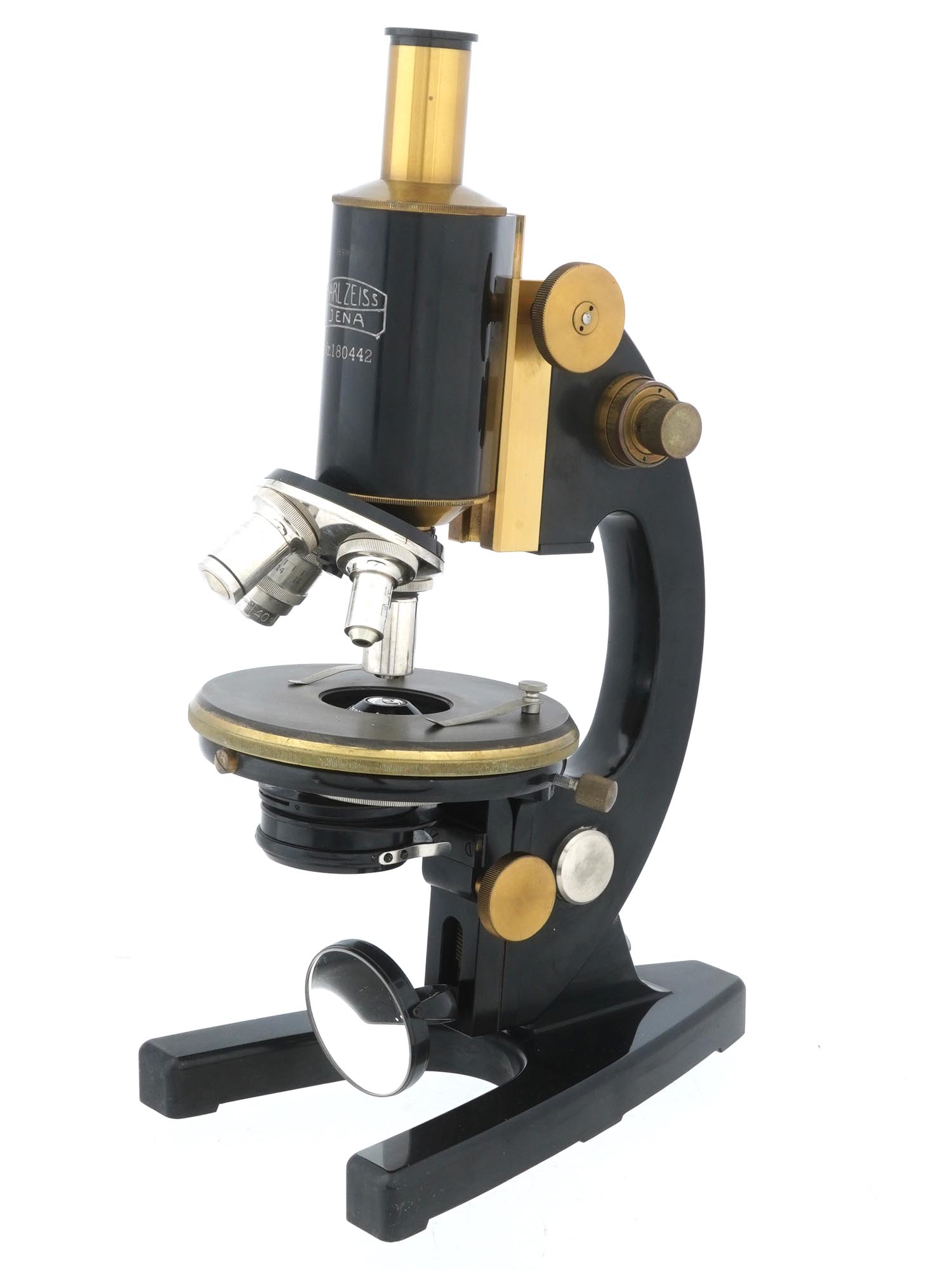 MID CENT GERMAN LABORATORY MICROSCOPE BY CARL ZEISS JENA PIC-0