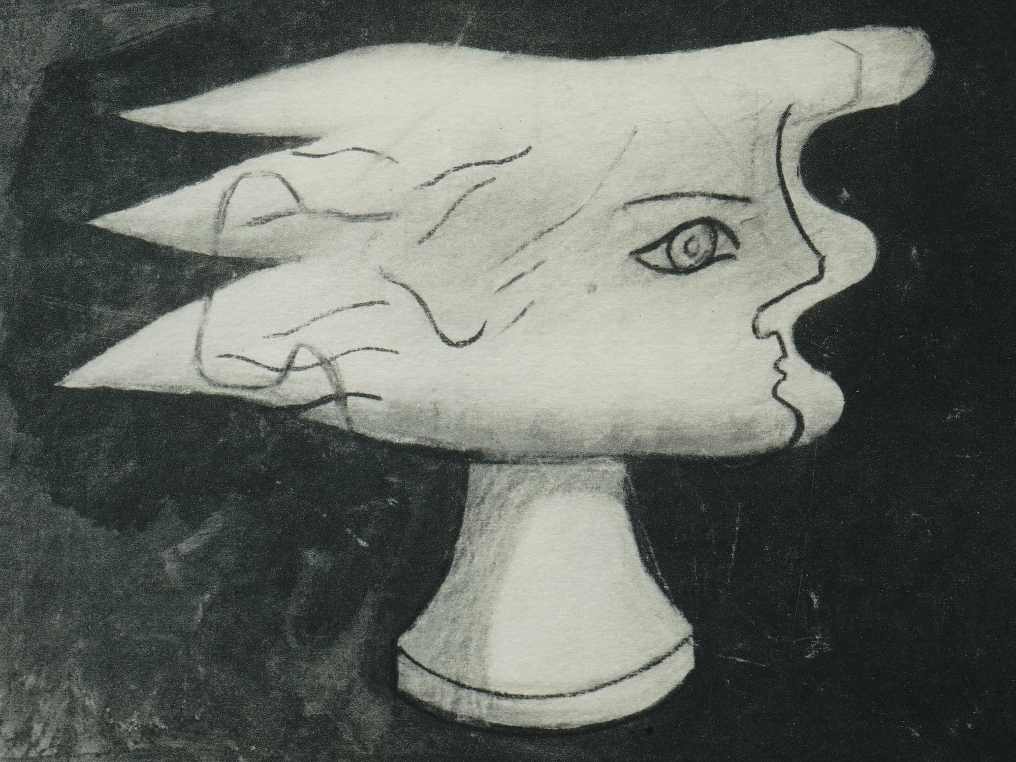 GEORGES BRAQUE FRENCH LIMITED EDITION ETCHING 1950 PIC-1