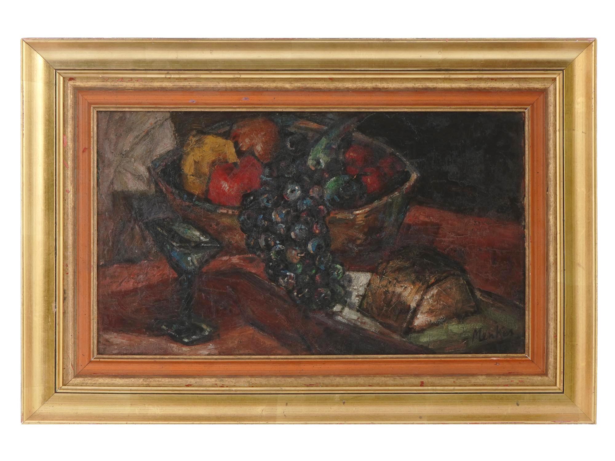 POLISH STILL LIFE OIL PAINTING BY SIGMUND MENKES PIC-0