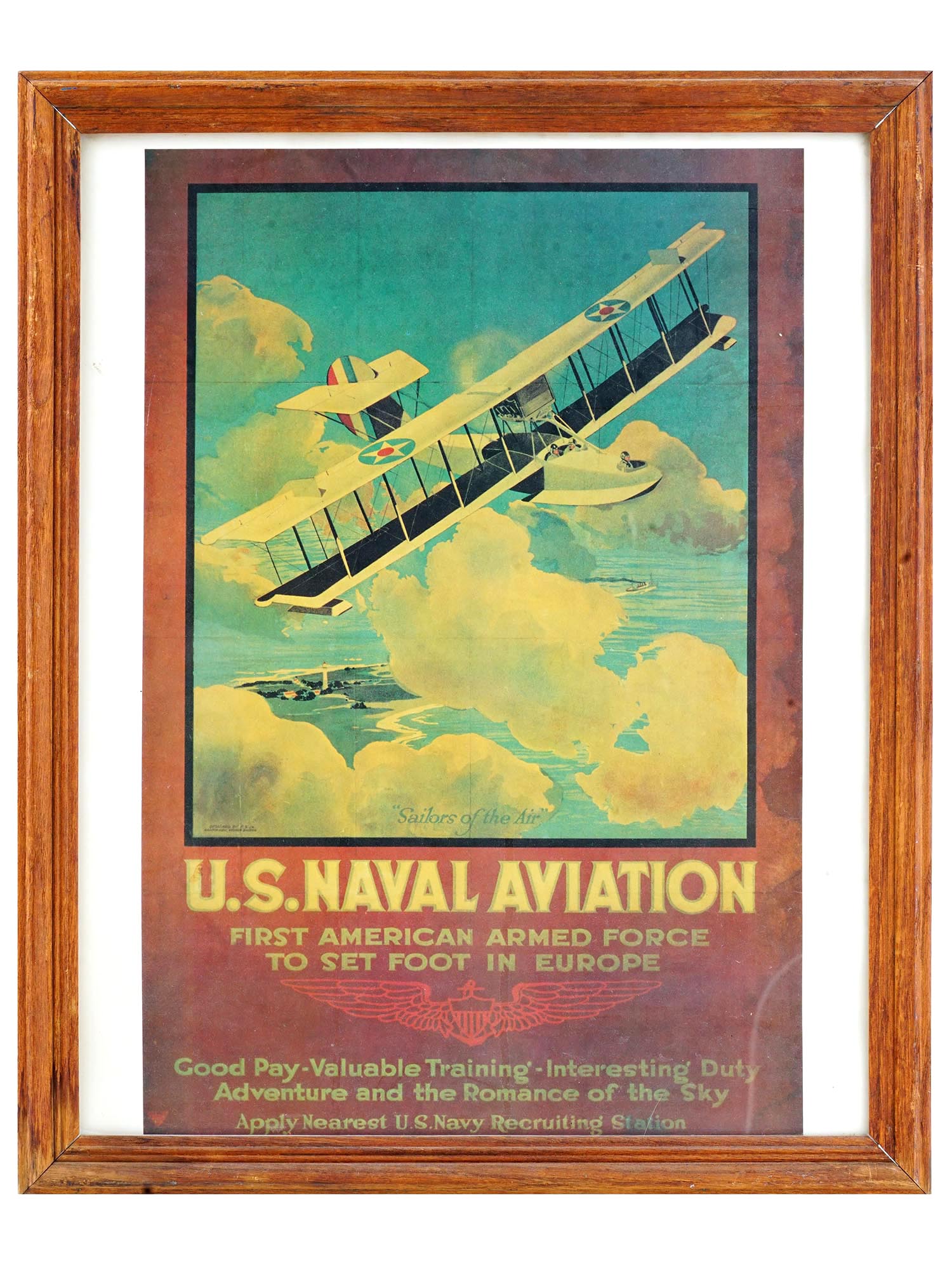 WWI AMERICAN SAILORS OF THE AIR RECRUITING POSTER PIC-0