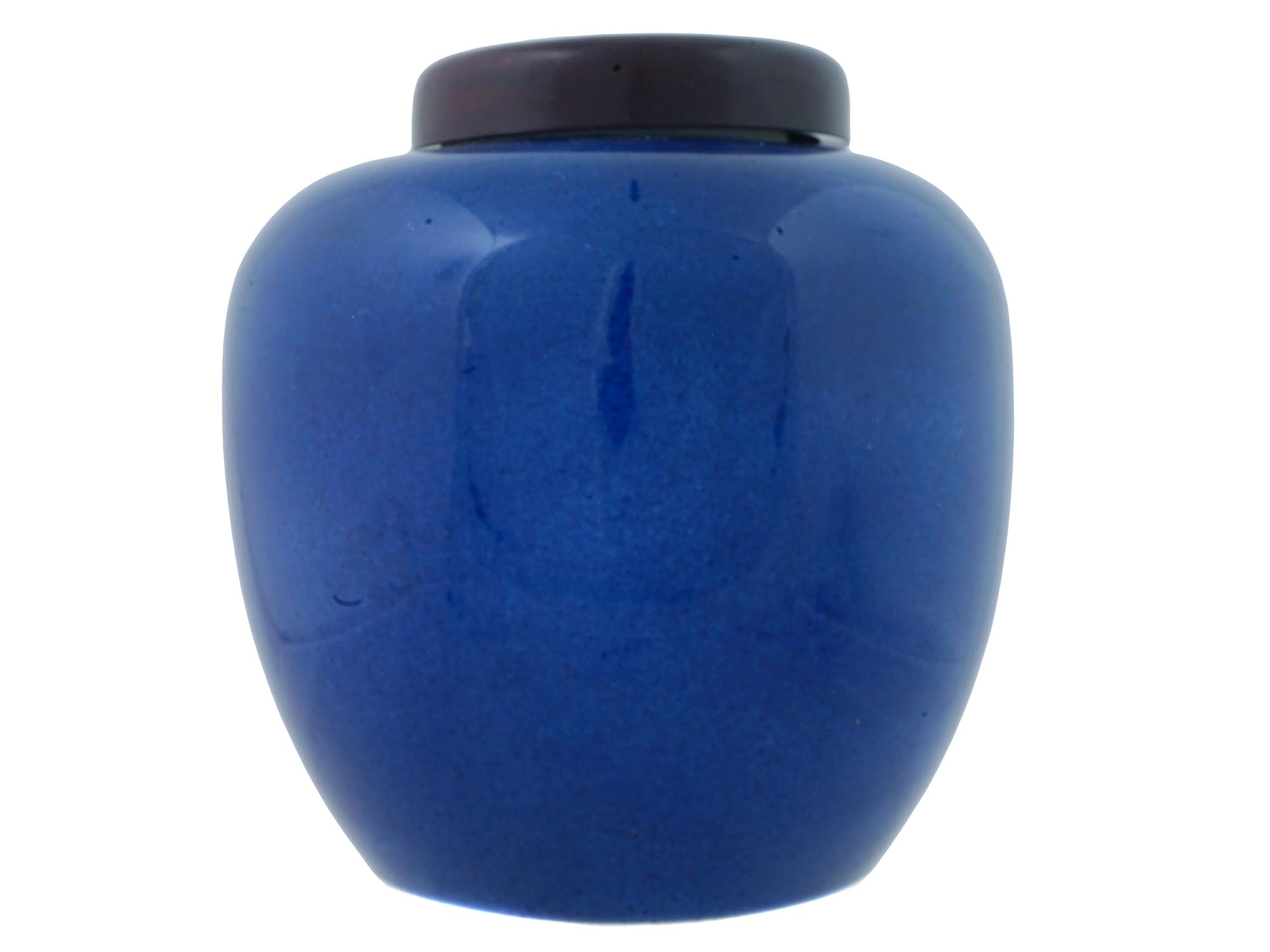 CHINESE QING DYNASTY COBALT BLUE PORCELAIN GINGER JAR PIC-2