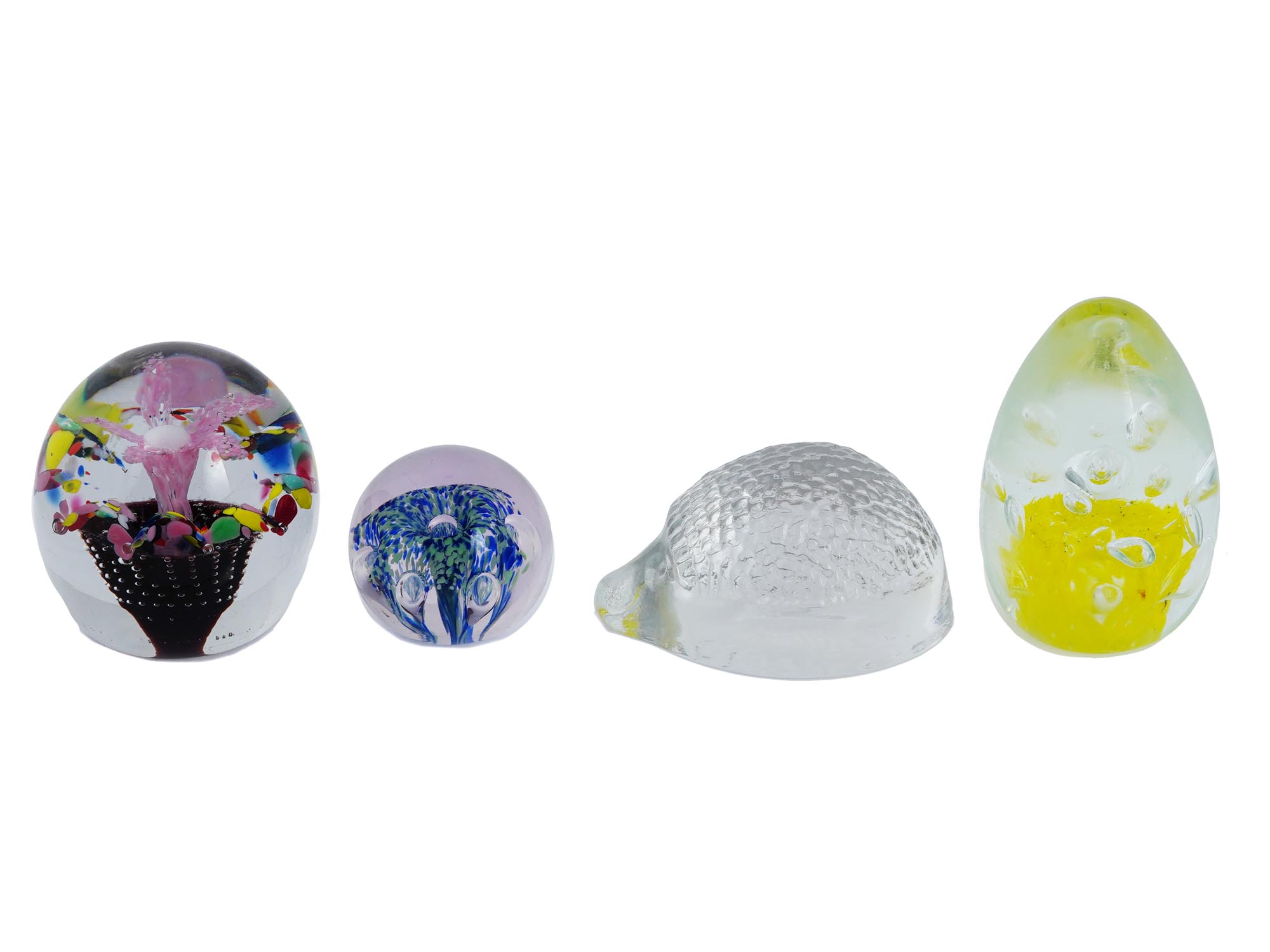 COLLECTION OF MURANO MANNER ART GLASS PAPERWEIGHTS PIC-1