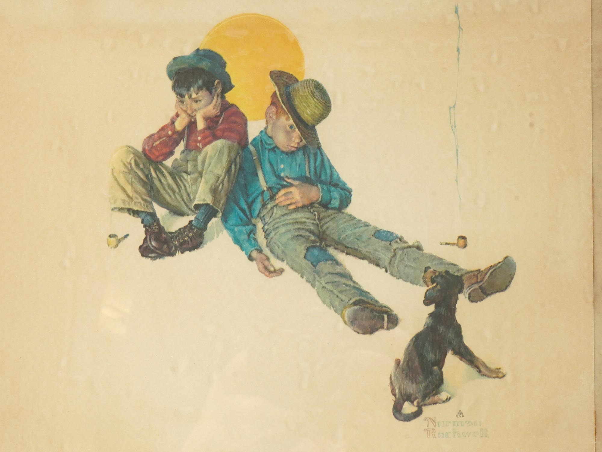 AMERICAN PRINTS OF CHILDREN BY NORMAN ROCKWELL PIC-1