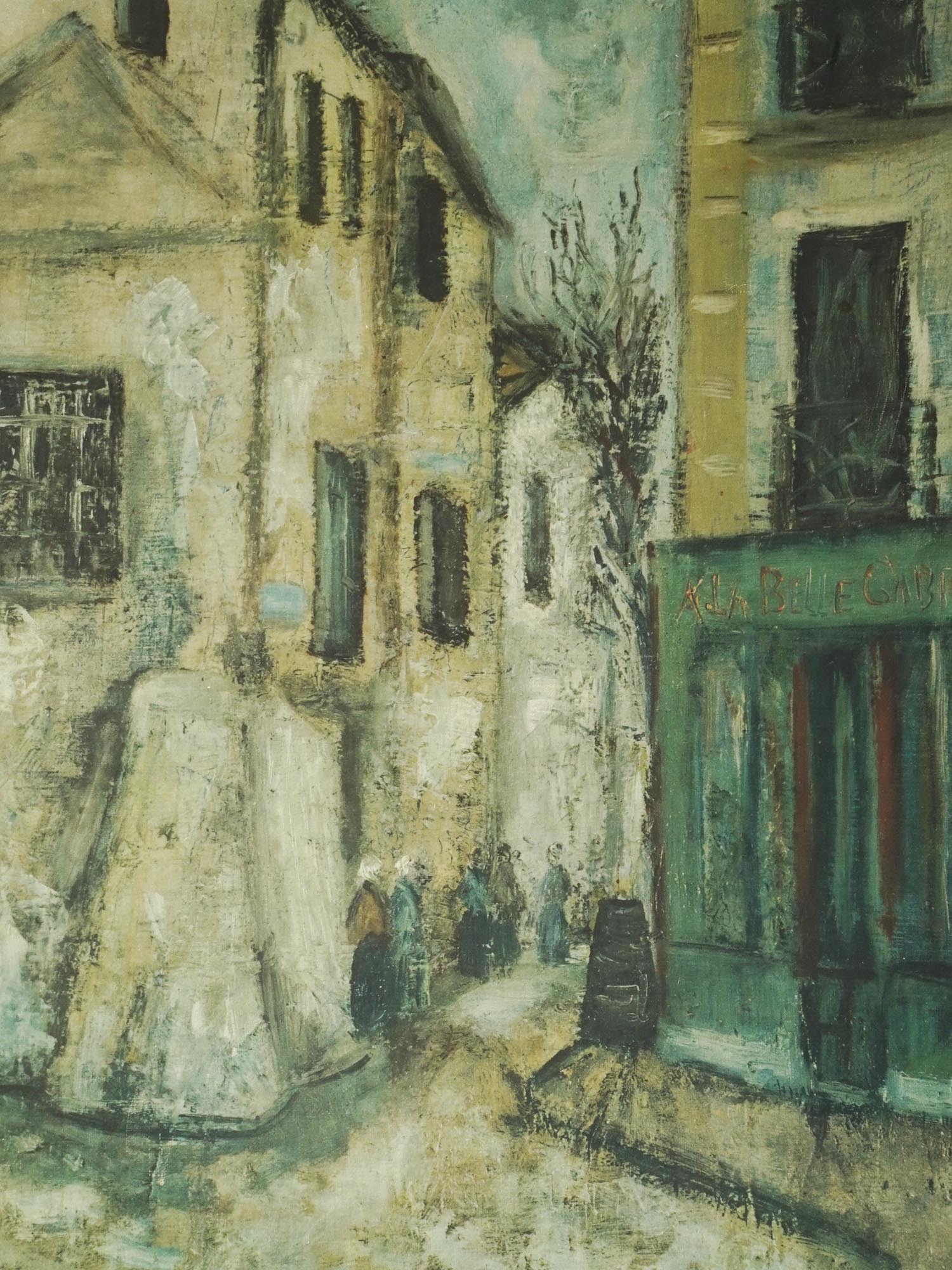 FRENCH GICLEE PRINT ON CANVAS AFTER MAURICE UTRILLO PIC-1