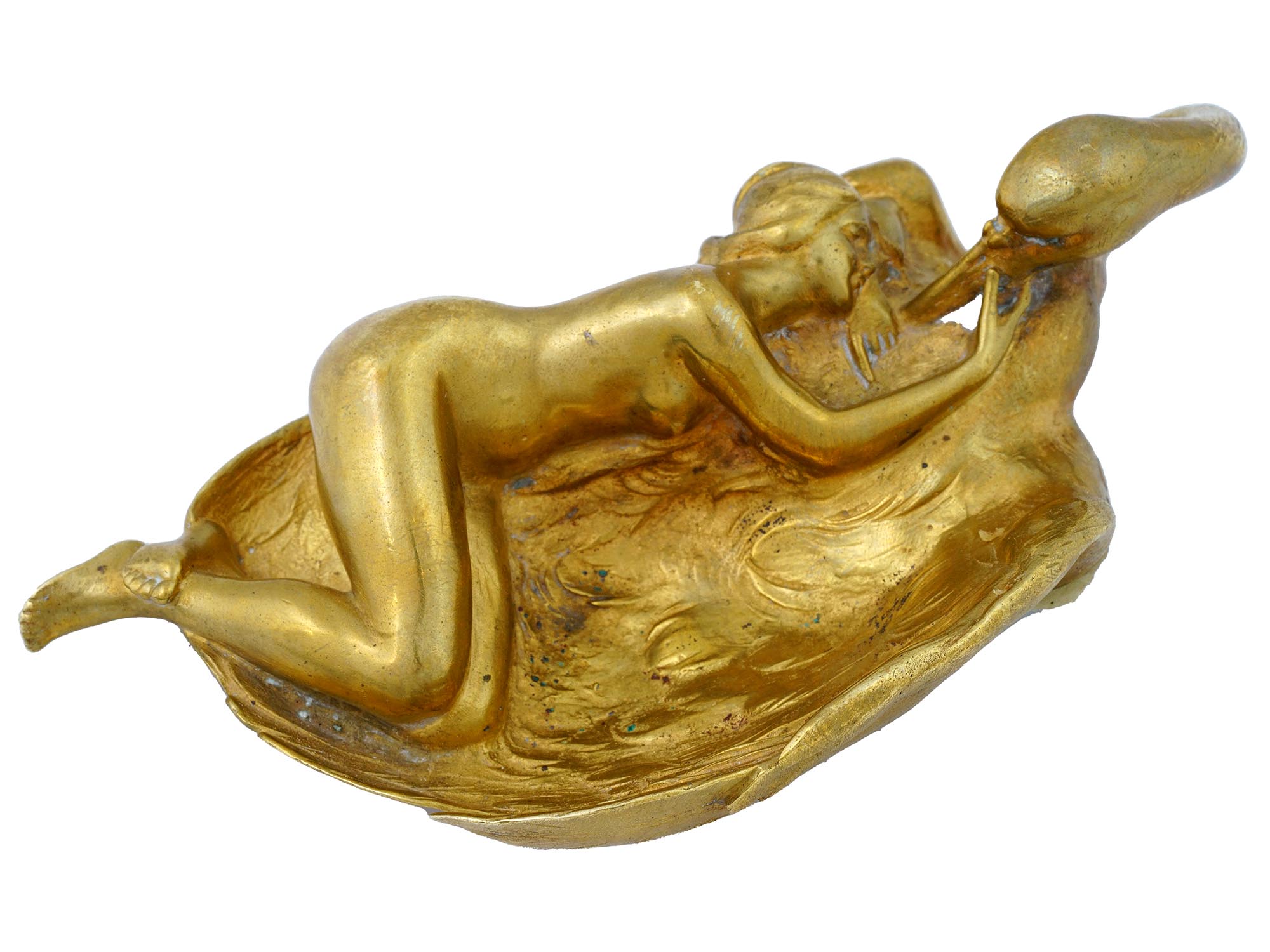 LEDA AND SWAN ART NOUVEAU ASHTRAY BY BOFILL PIC-0