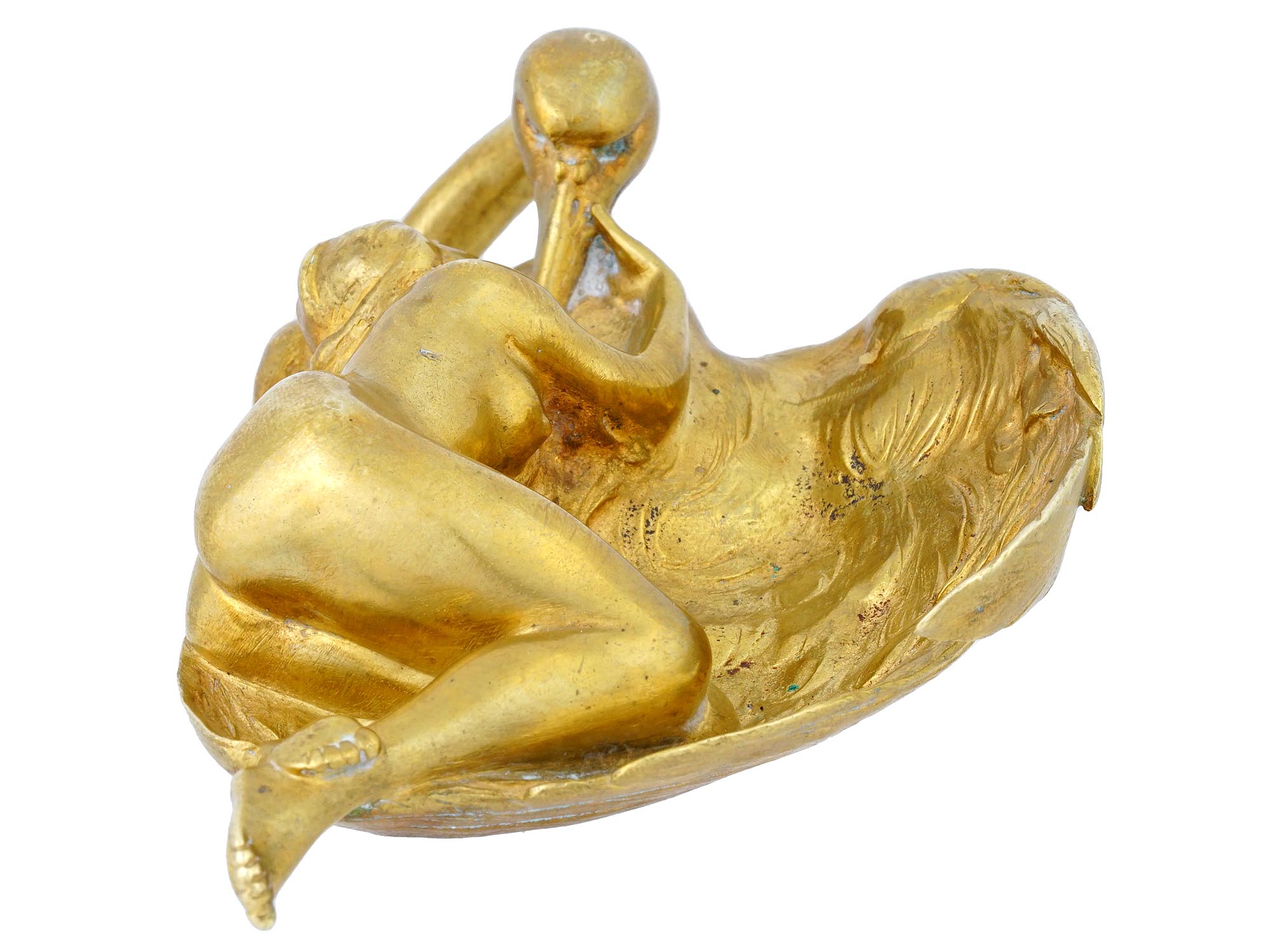 LEDA AND SWAN ART NOUVEAU ASHTRAY BY BOFILL PIC-1