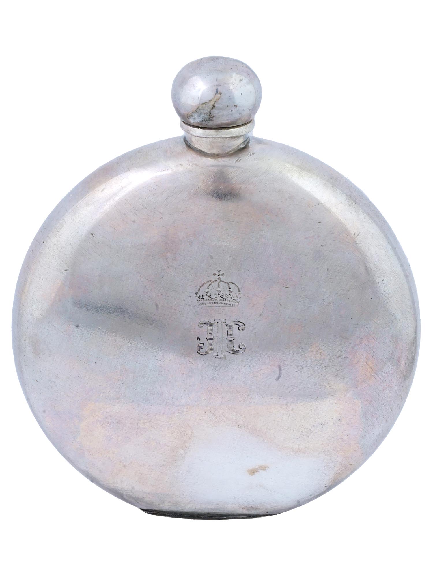 VINTAGE AMERICAN TIFFANY AND CO ROUND FLASK PIC-1