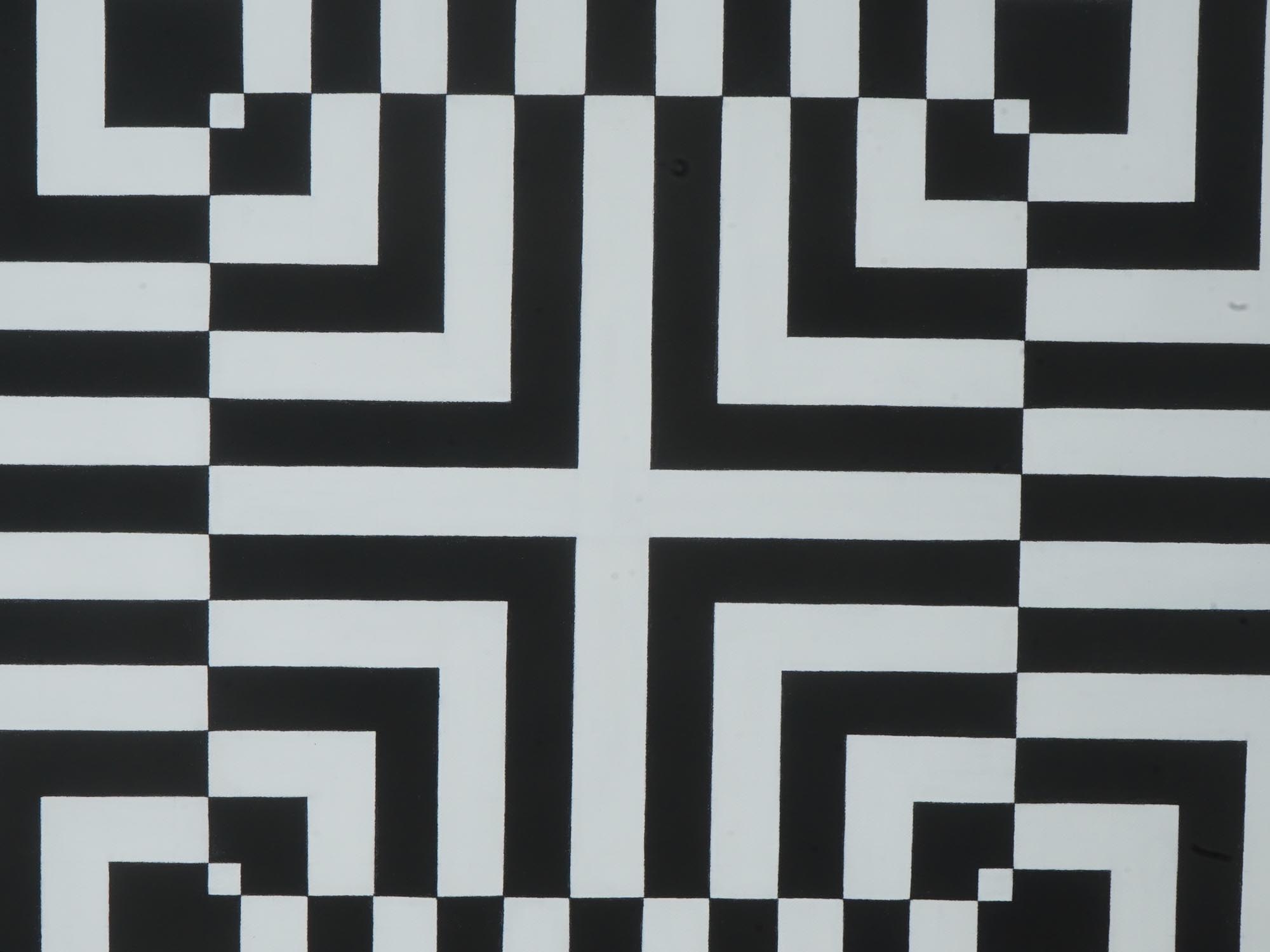 AMERICAN OP ART ACRYLIC PAINTING BY TIM RAY FISHER PIC-1