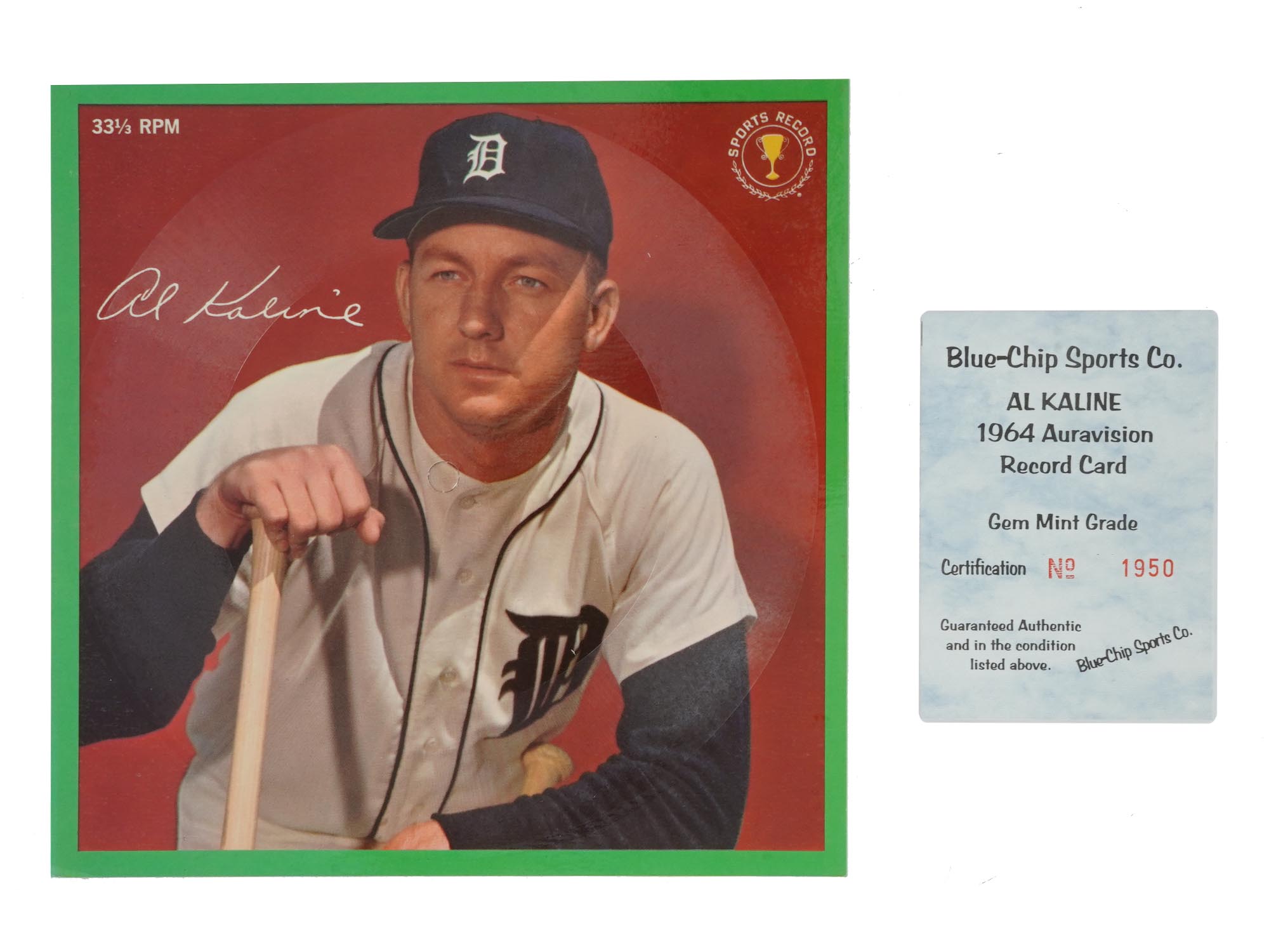 SIGNED BASEBALL CARDS WITH 1964 RECORD HOLDERS PIC-1