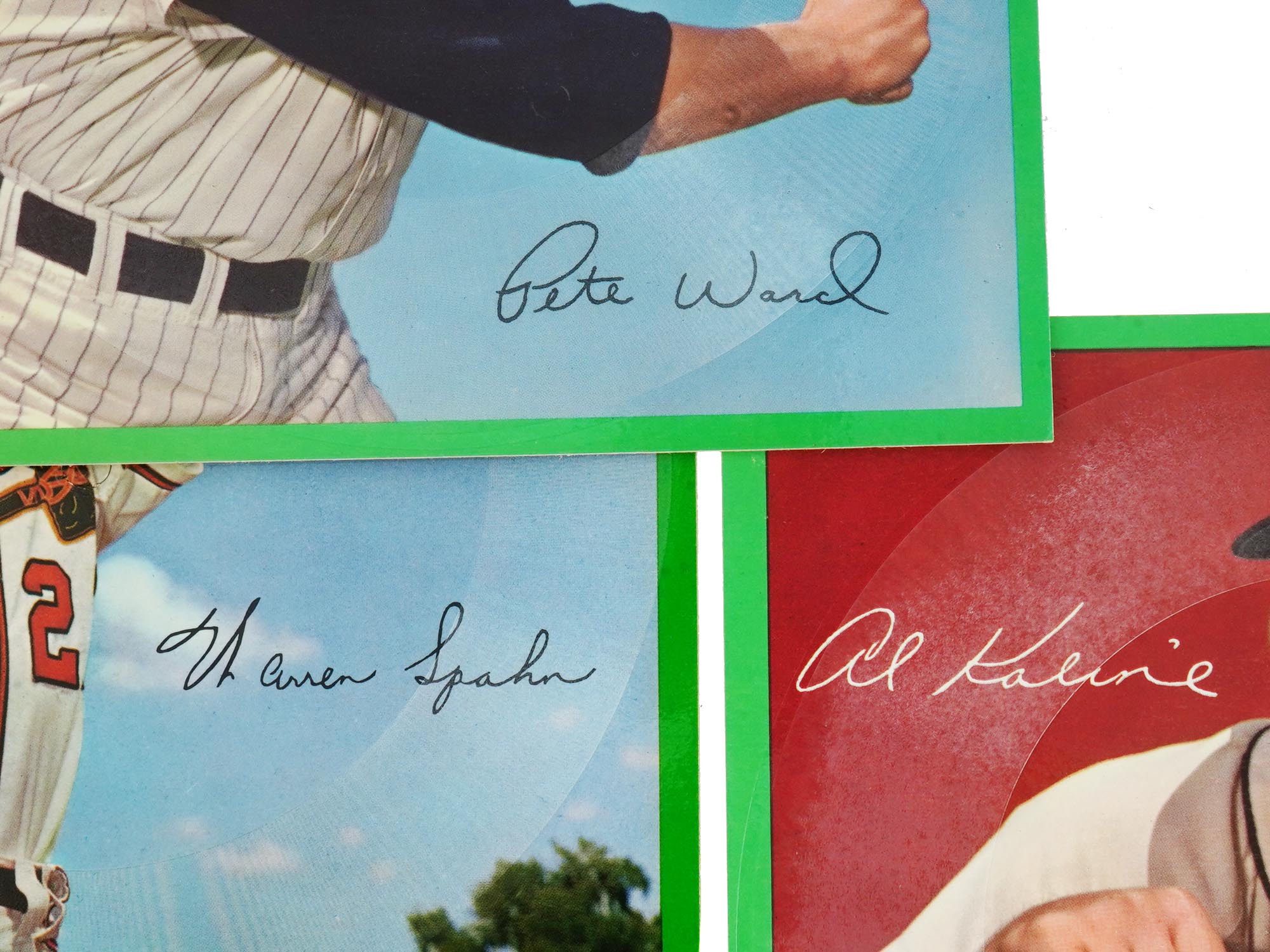 SIGNED BASEBALL CARDS WITH 1964 RECORD HOLDERS PIC-4
