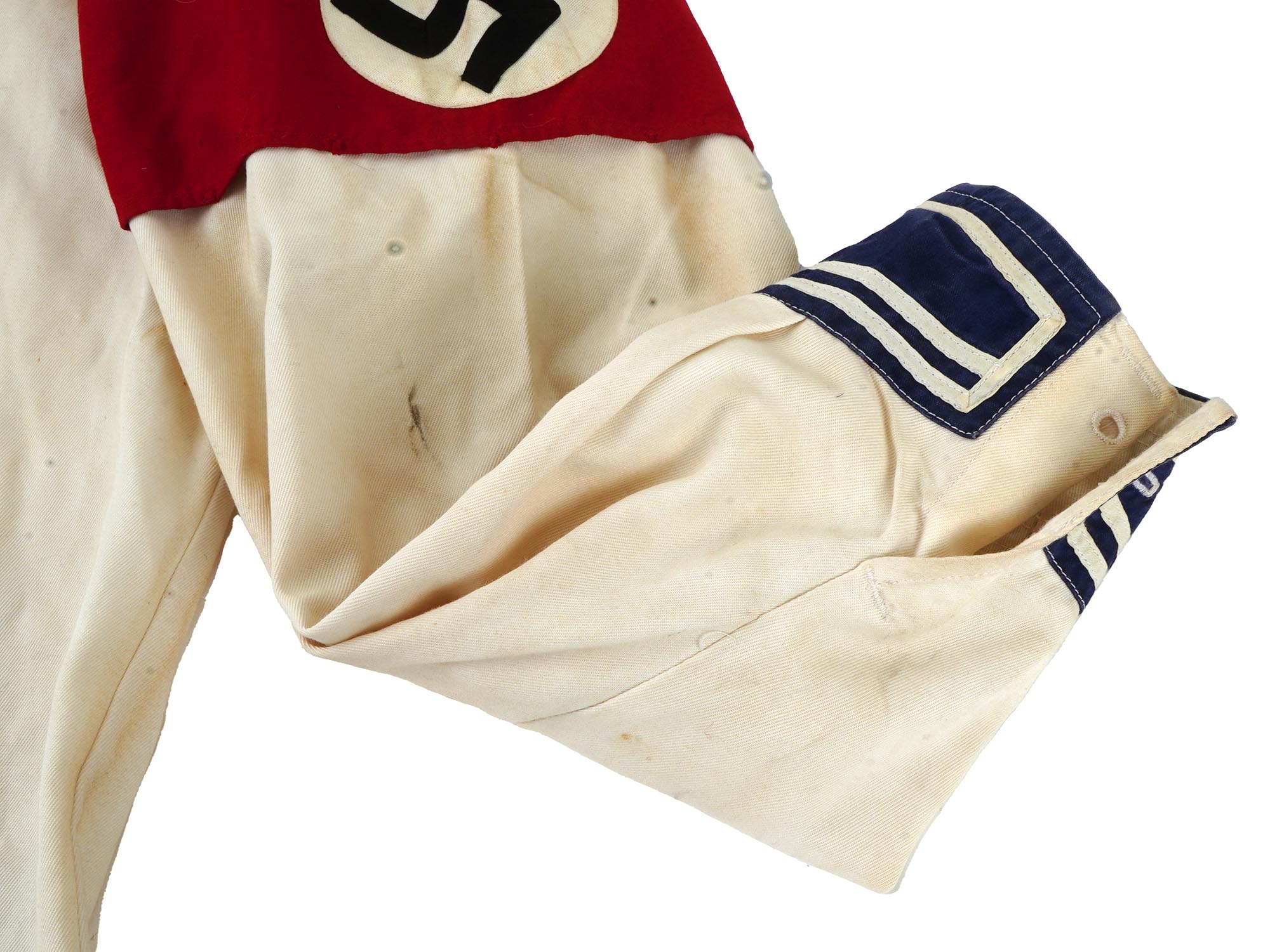 WWII NAZI GERMAN WHITE KRIEGSMARINE UNIFORM SHIRT PIC-4