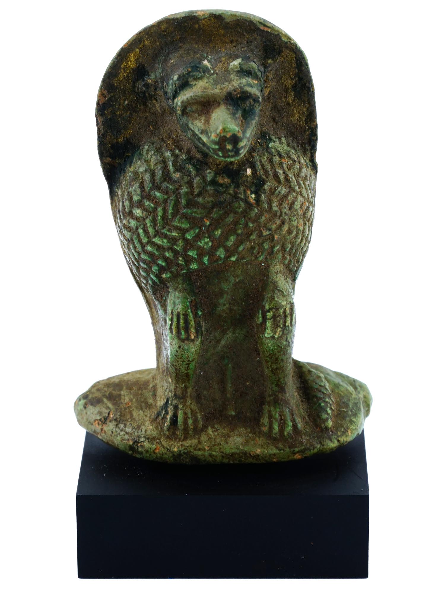 FAIENCE FIGURINE OF BABOON AFTER ANCIENT EGYPT PIC-1