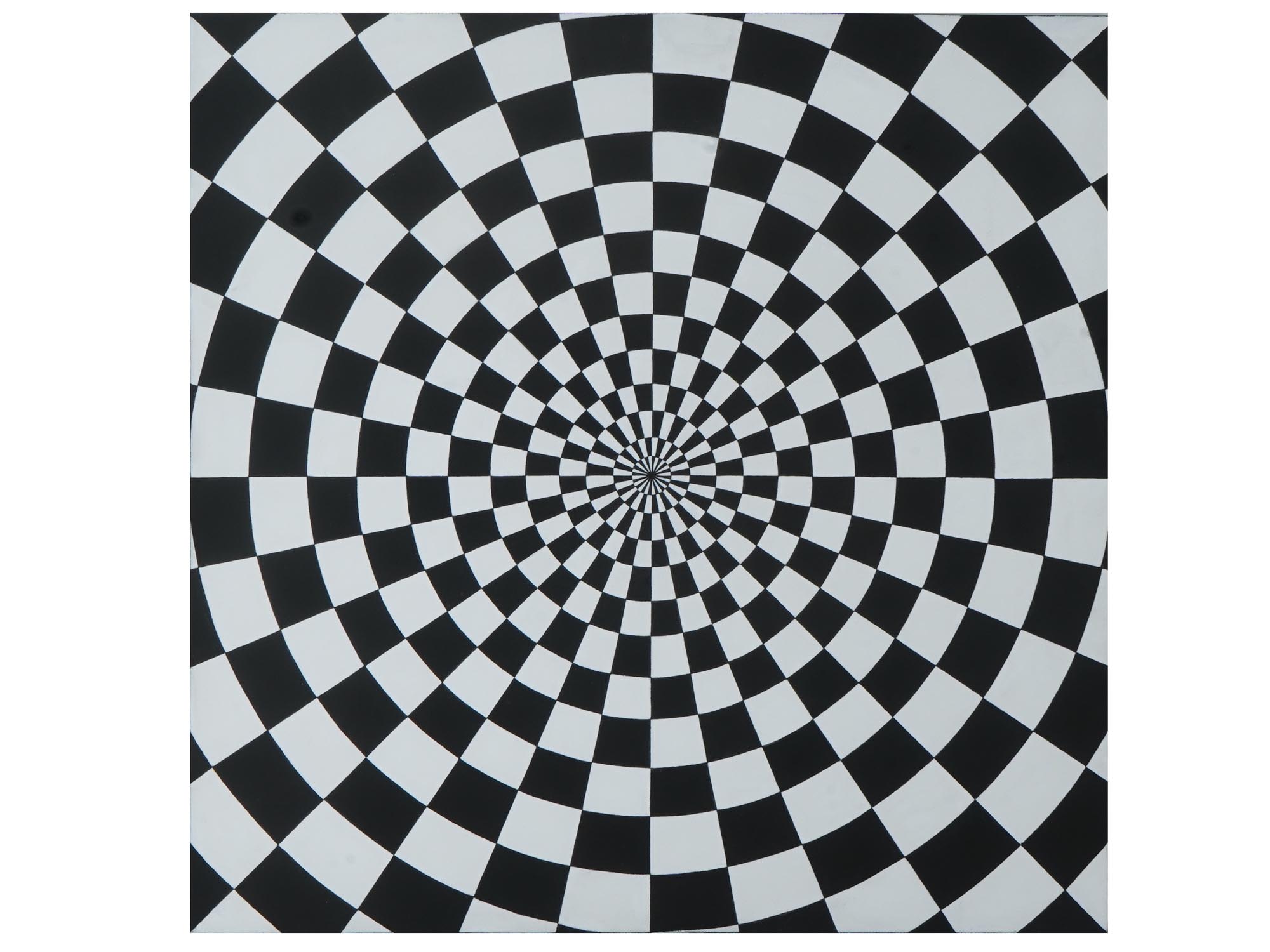 AMERICAN OP ART ACRYLIC PAINTING BY TIM RAY FISHER PIC-0
