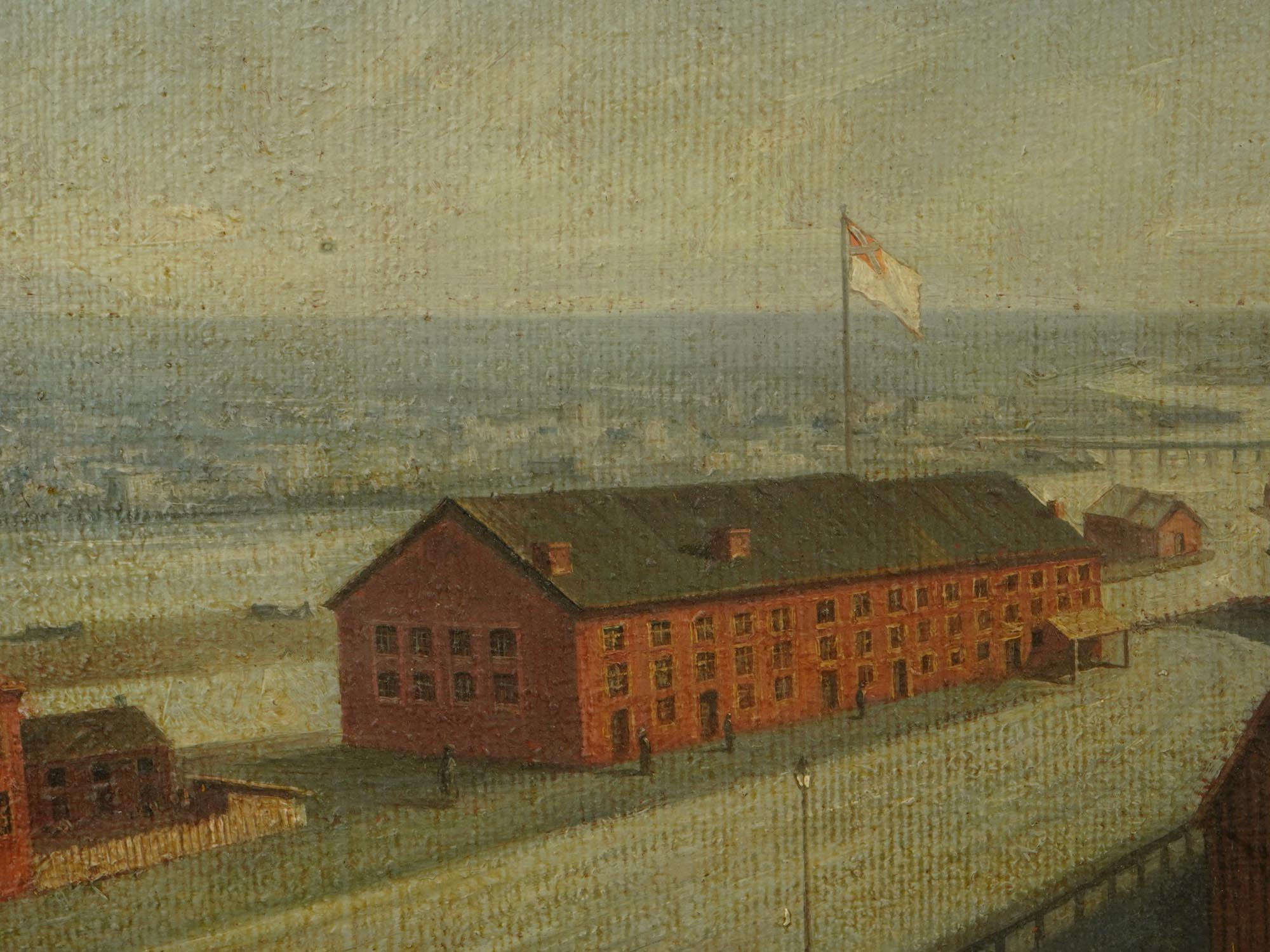AMERICAN LIBBY PRISON PAINTING MARTIN B. LEISSER PIC-1