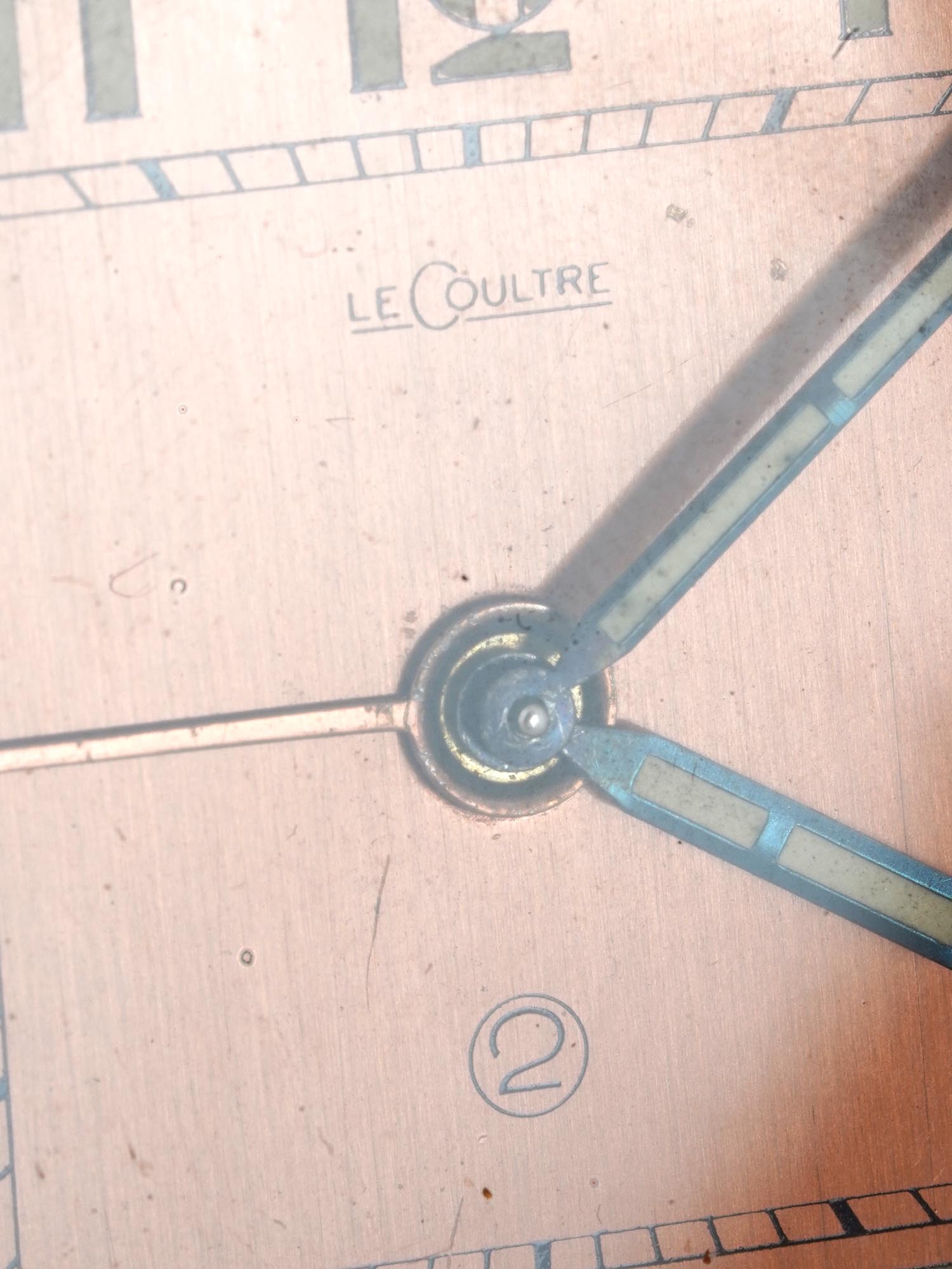 ART DECO JAEGER LE COULTRE TWO DAY TRAVEL CLOCK PIC-4
