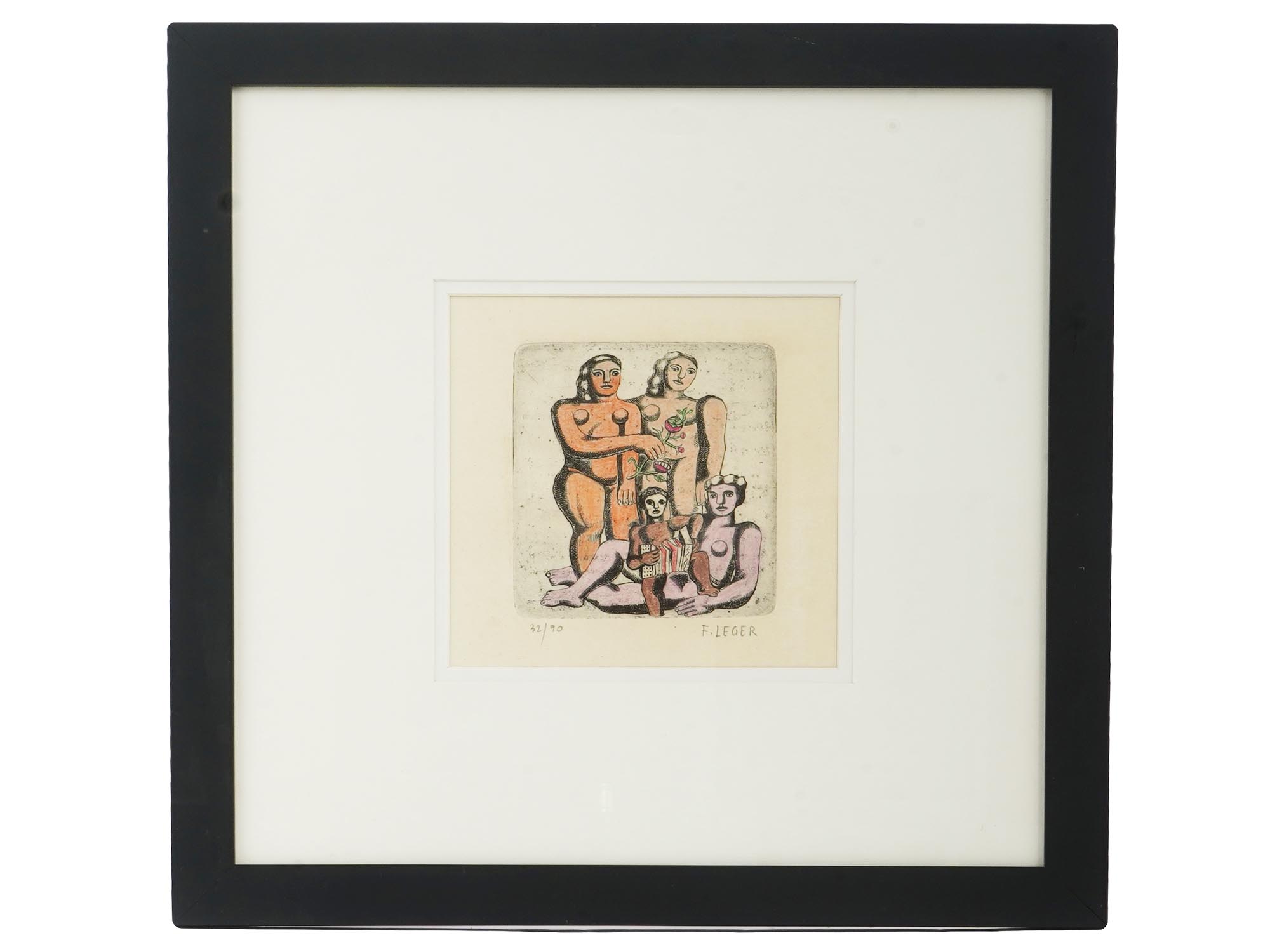 FRENCH FERNAND LEGER LIMITED EDITION ETCHING 1971 PIC-0