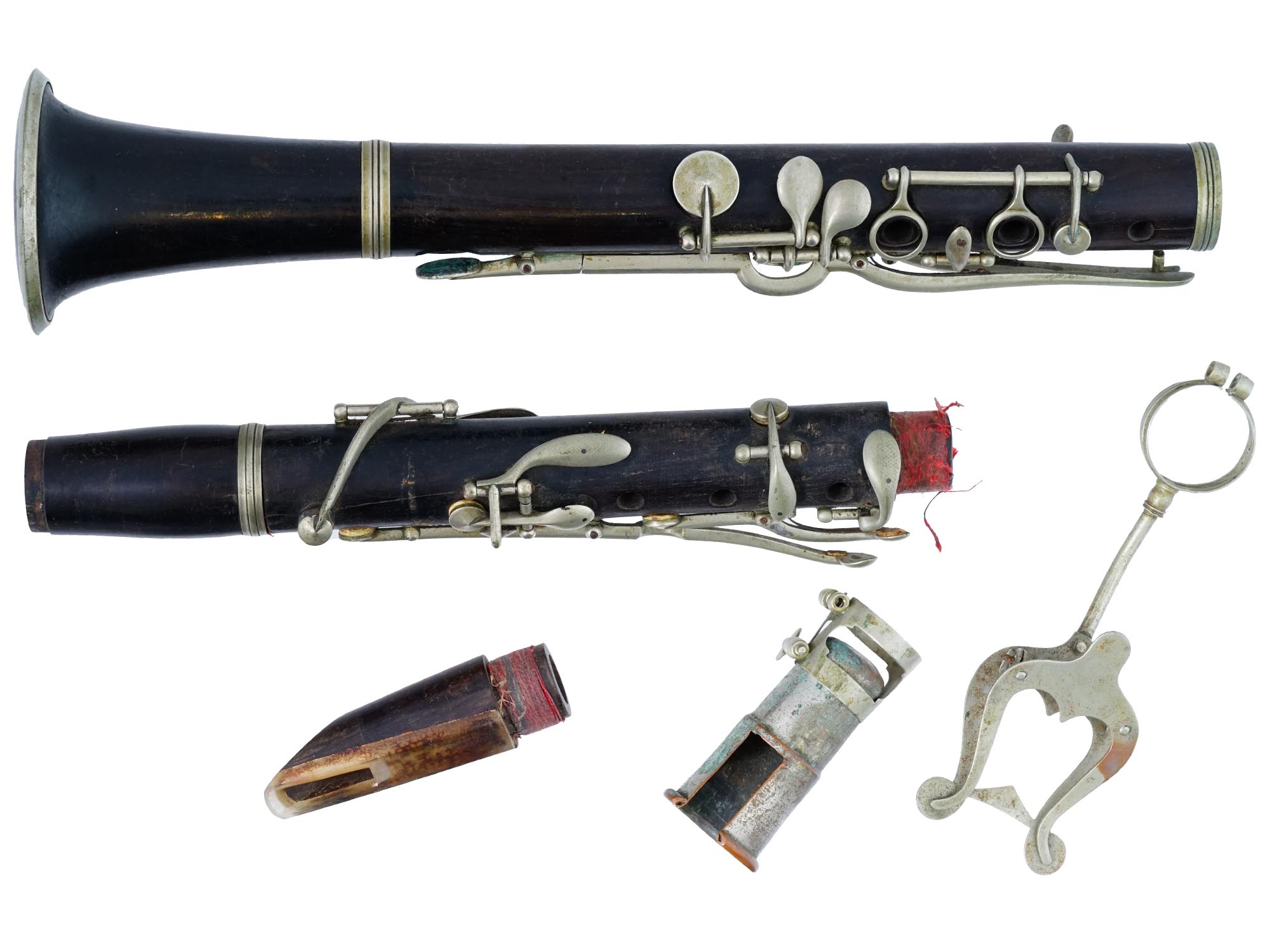FRENCH CLARINET W ACCESSORIES AND CASE BY LOUIS PIC-0