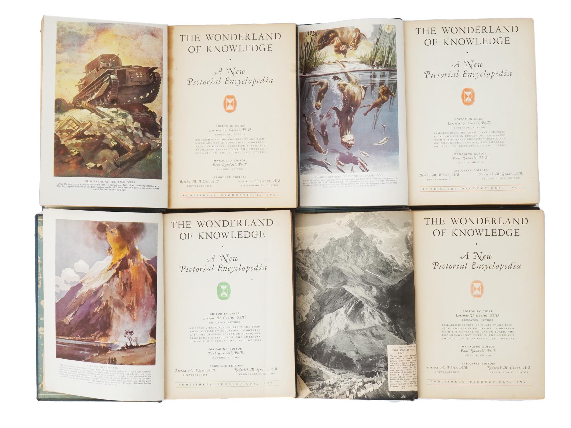 SET OF VINTAGE BOOKS WONDERLAND OF KNOWLEDGE 1938 PIC-6