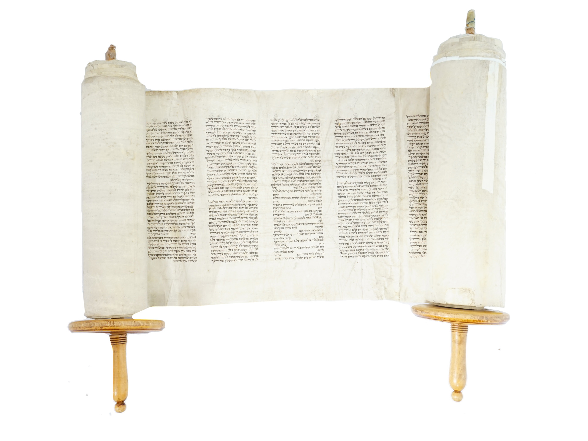 ANTIQUE JUDAICA TORAH SCROLL OF RUSSIAN ORIGIN PIC-3