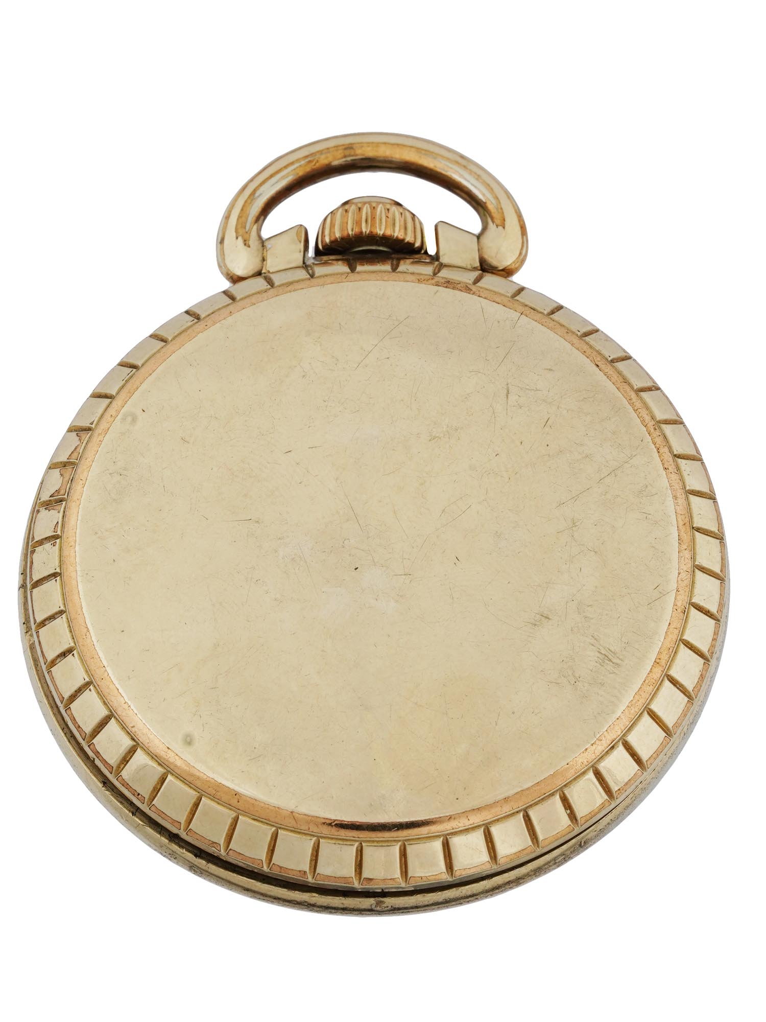 MIDCENT WALTHAM INCABLOC GOLD PLATED POCKET WATCH PIC-2