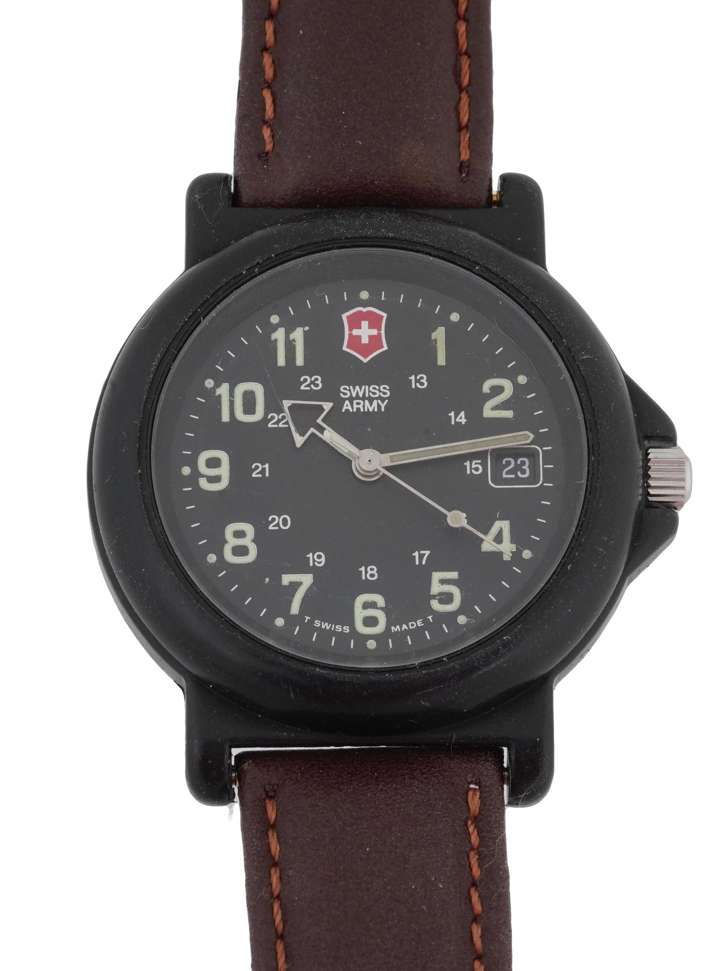 VICTORINOX SWISS ARMY CAVALRY GUNMETAL WRISTWATCH PIC-2