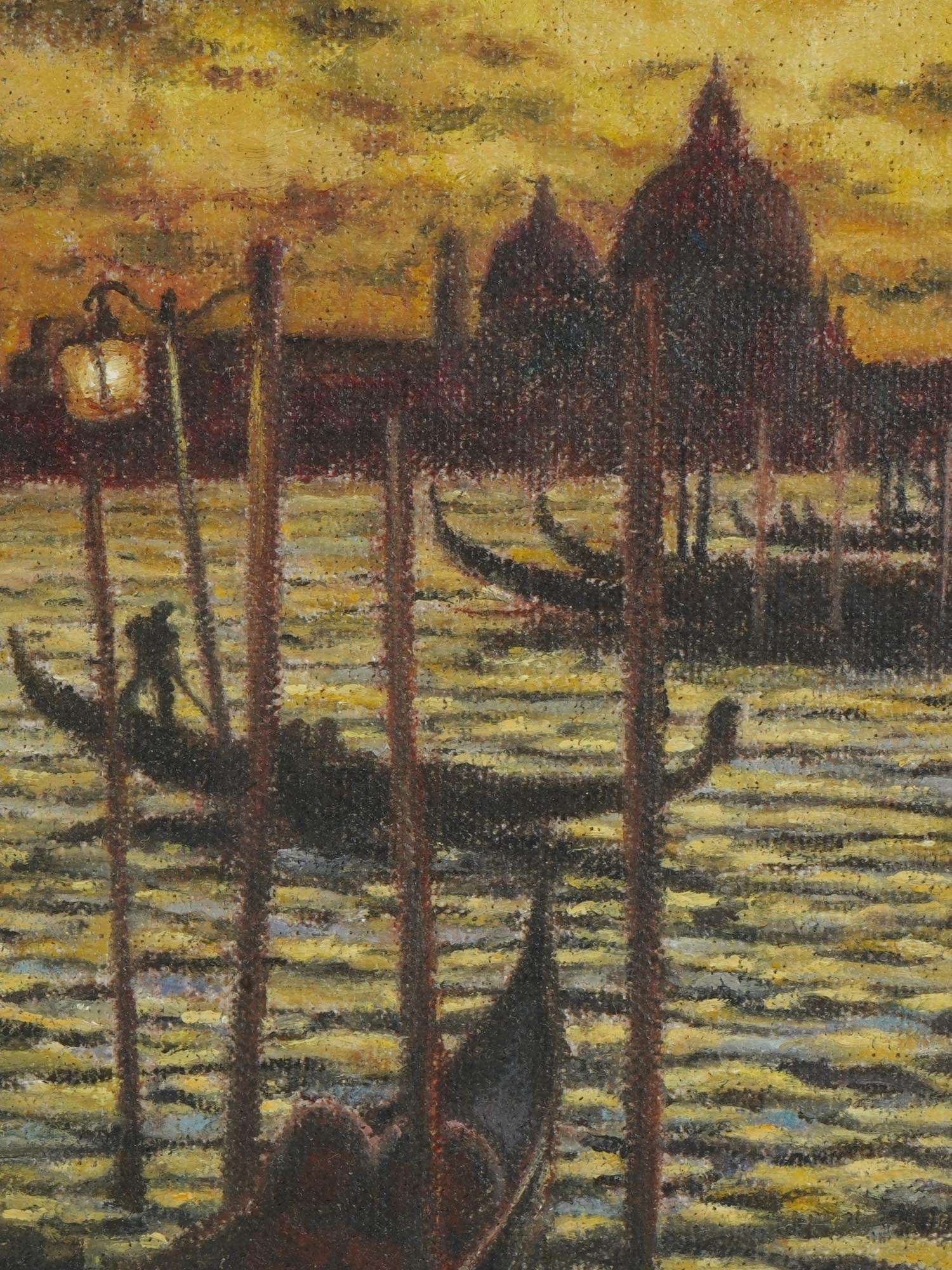 AMERICAN ROBERT REINHART VENICE OIL PAINTING PIC-1