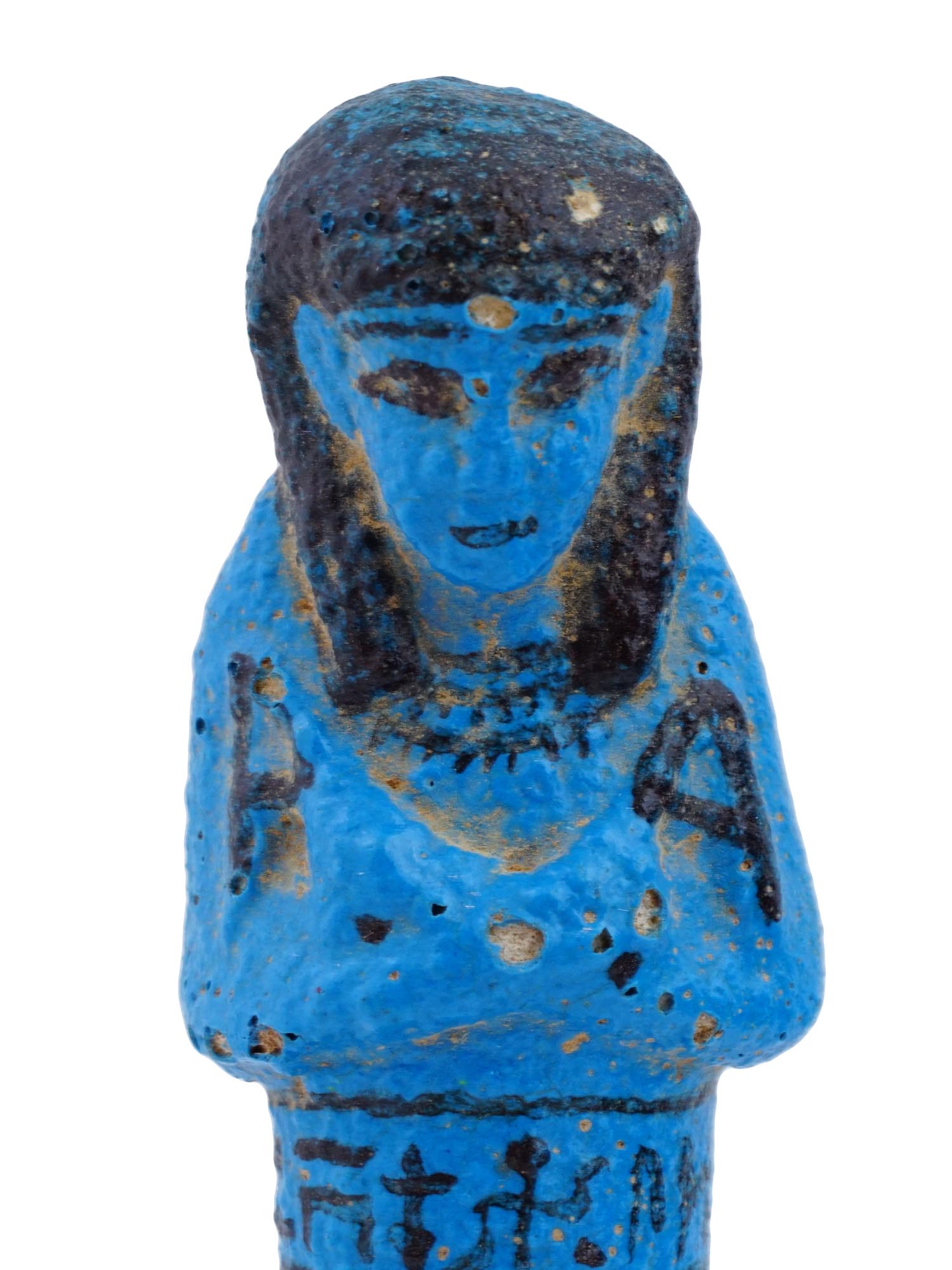 ANCIENT EGYPTIAN 21ST DYNASTY STYLE FAIENCE USHABTI PIC-5