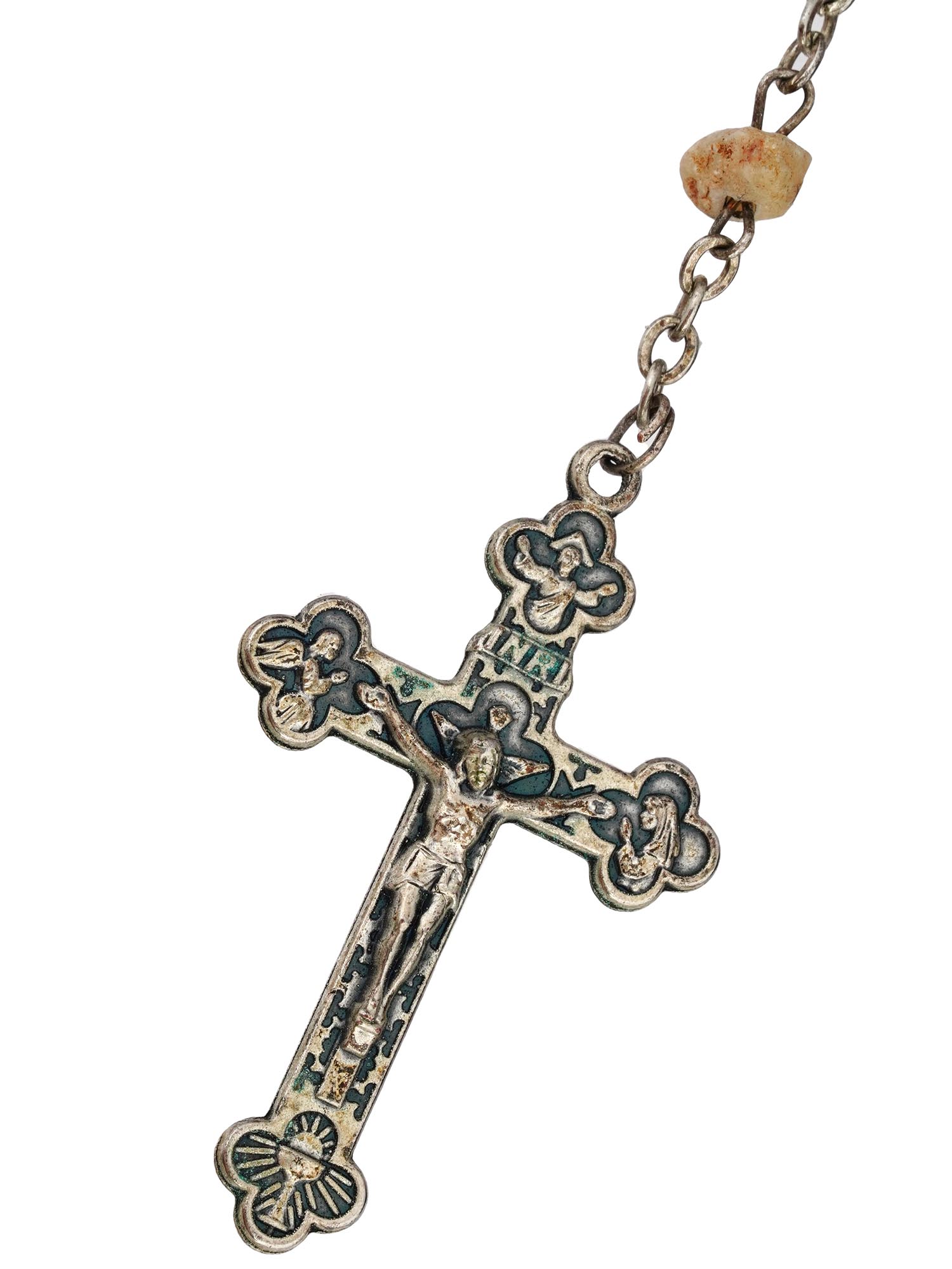 COLLECTION OF RELIGIOUS CROSSES, BROOCHES AND SPOON PIC-3